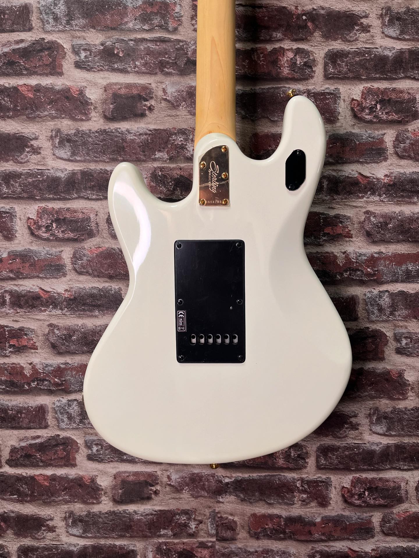 Sterling by Music Man Jared Dines StingRay Olympic White