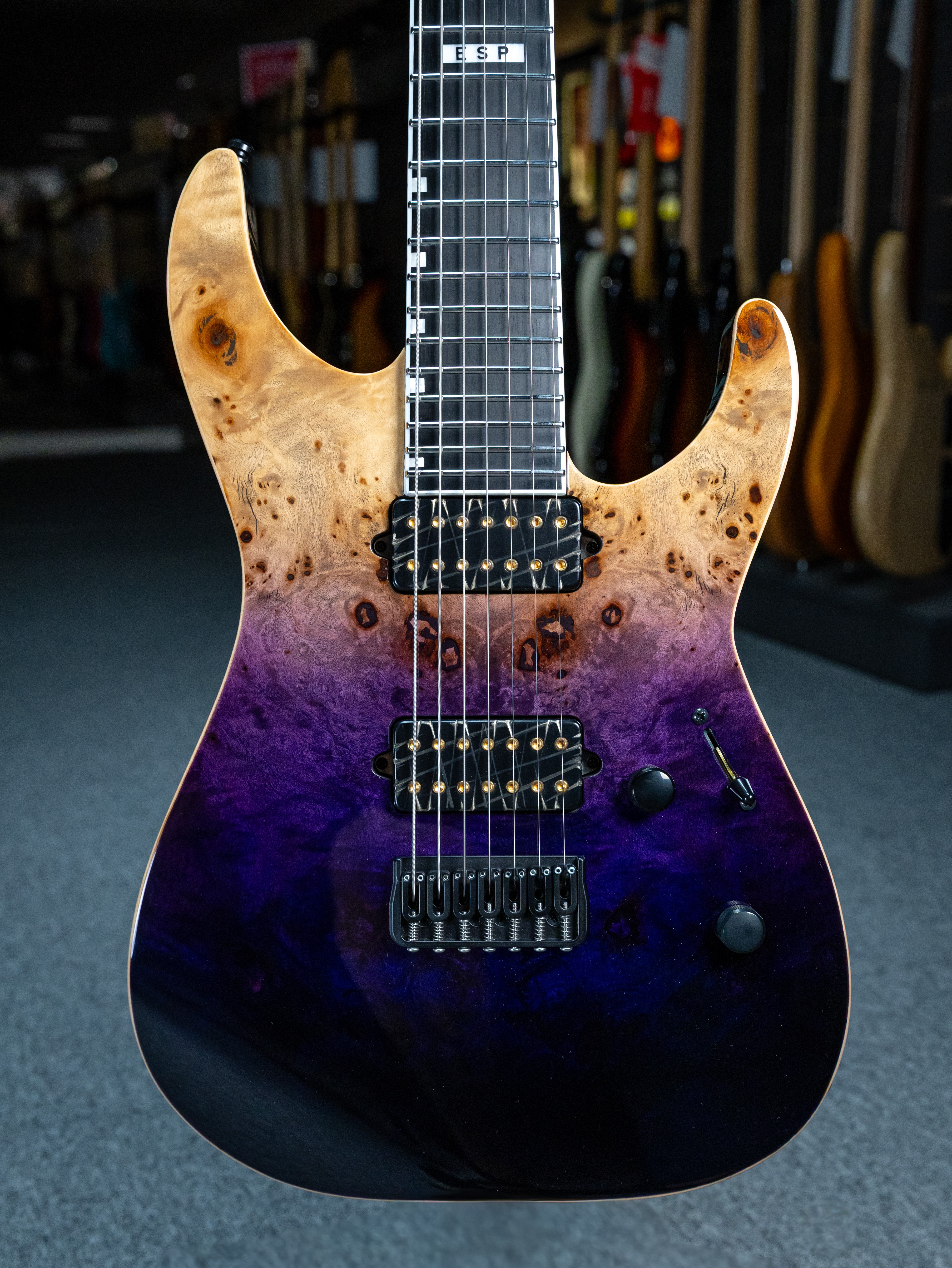 ESP E‑II M‑II‑7 NT Purple Natural Fade