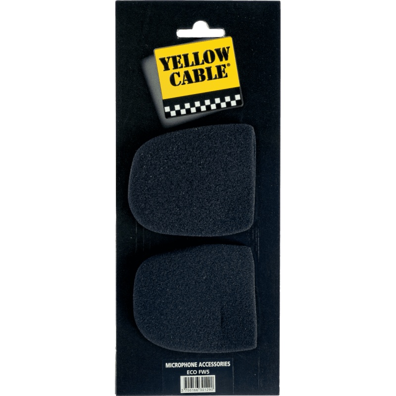 Bonnettes micro en mousse Yellow Cable ECO FW5 (lot de 2)
