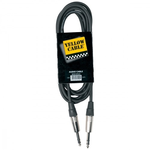 Câble audio Yellow Cable ECO K15‑3 Jack stéréo mâle / Jack stéréo mâle 3 m