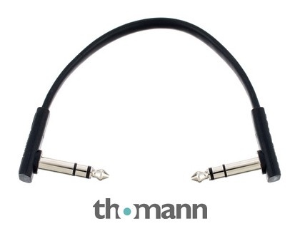 Câble plat RockBoard TRS 15 cm noir