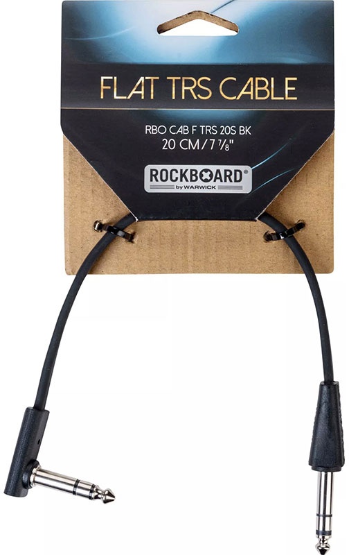 Câble RockBoard Flat TRS 20 cm (droit/anglé)