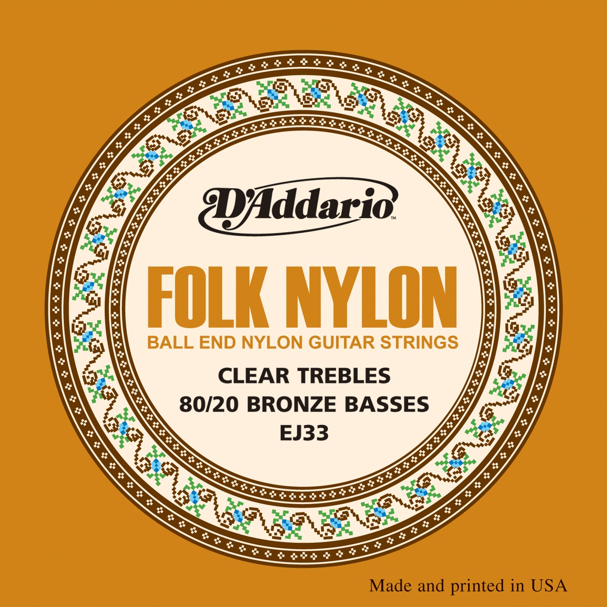 DAddario EJ33 FOLK NYLON