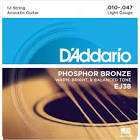 DAddario EJ38 Phosphor Bronze 12 cordes (Light)