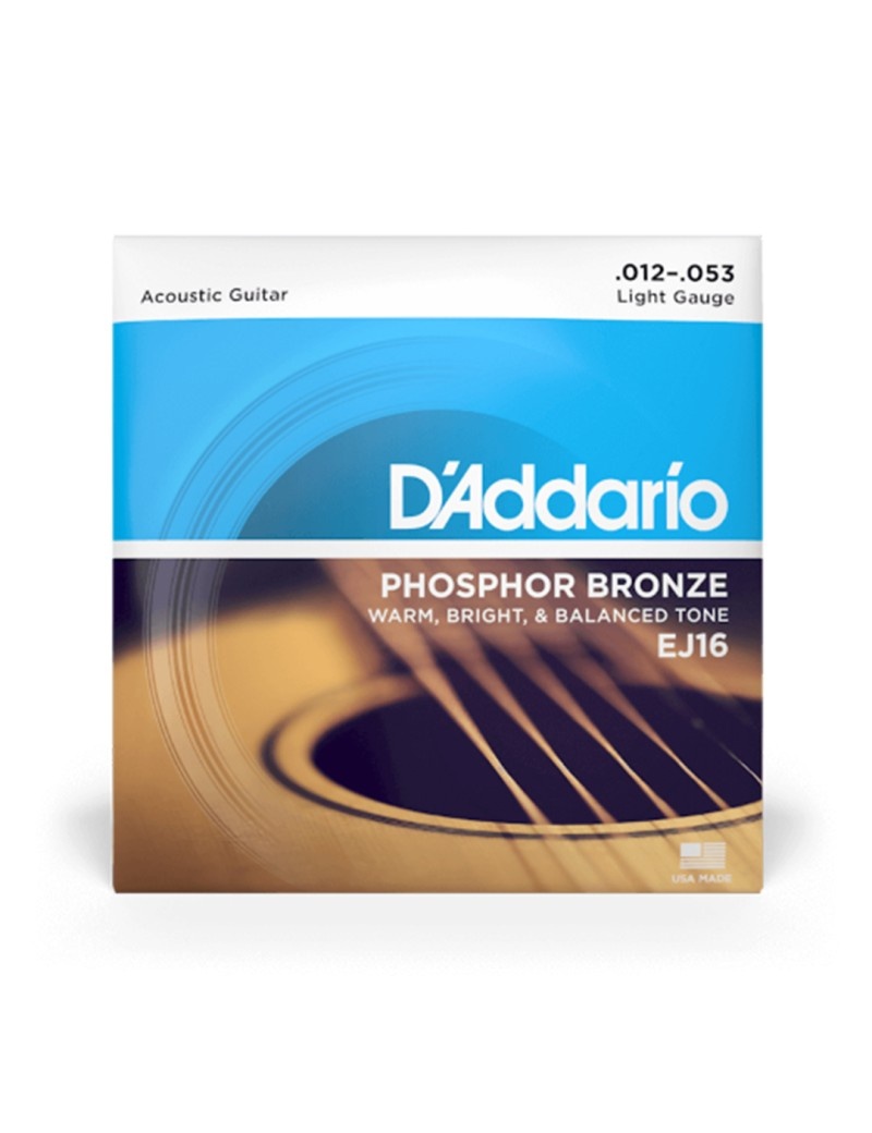 Daddario phosphor bronze EJ16 12-53