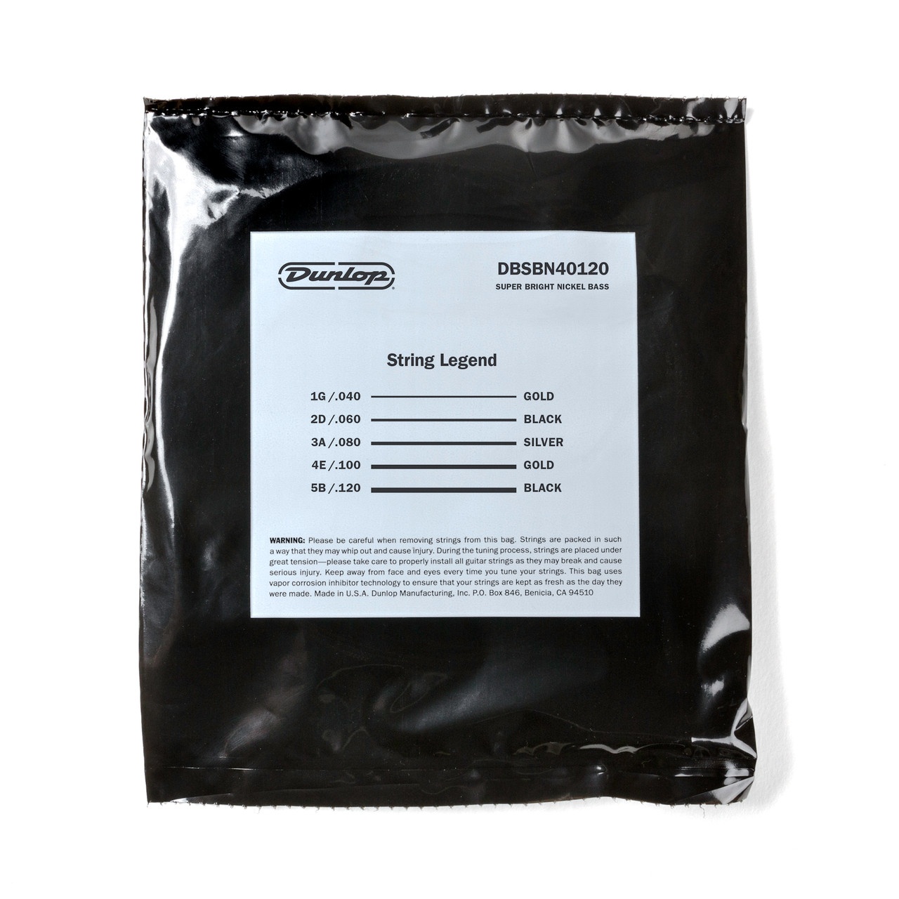 Dunlop Super Bright Nickel‑Wound 40‑120