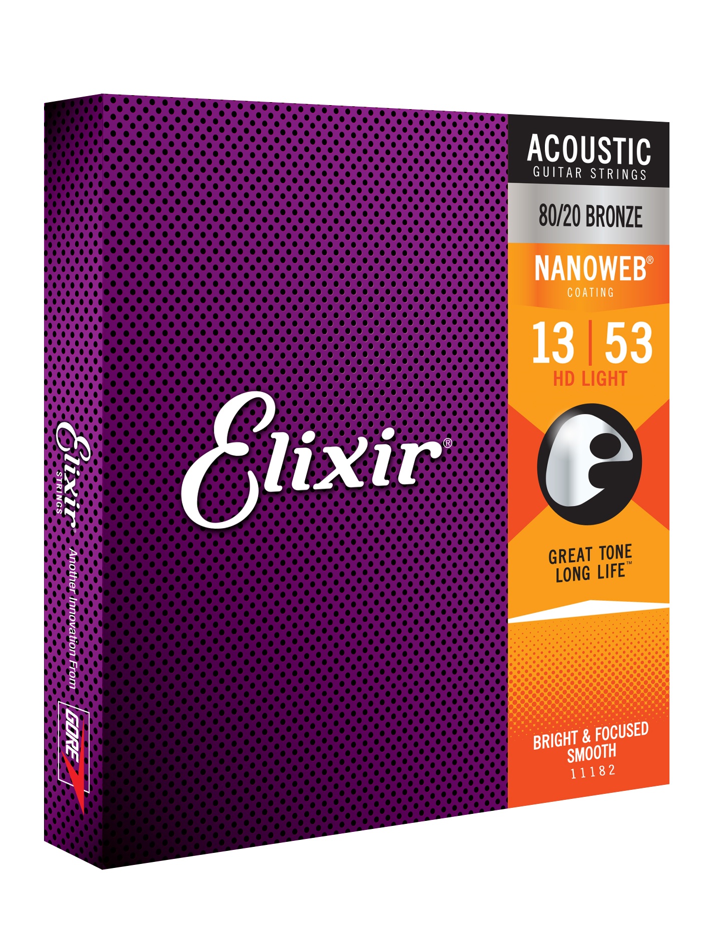 ELIXIR ACOUSTIC NANOWEB 80/20 BRONZE 13-53 CEL 11182