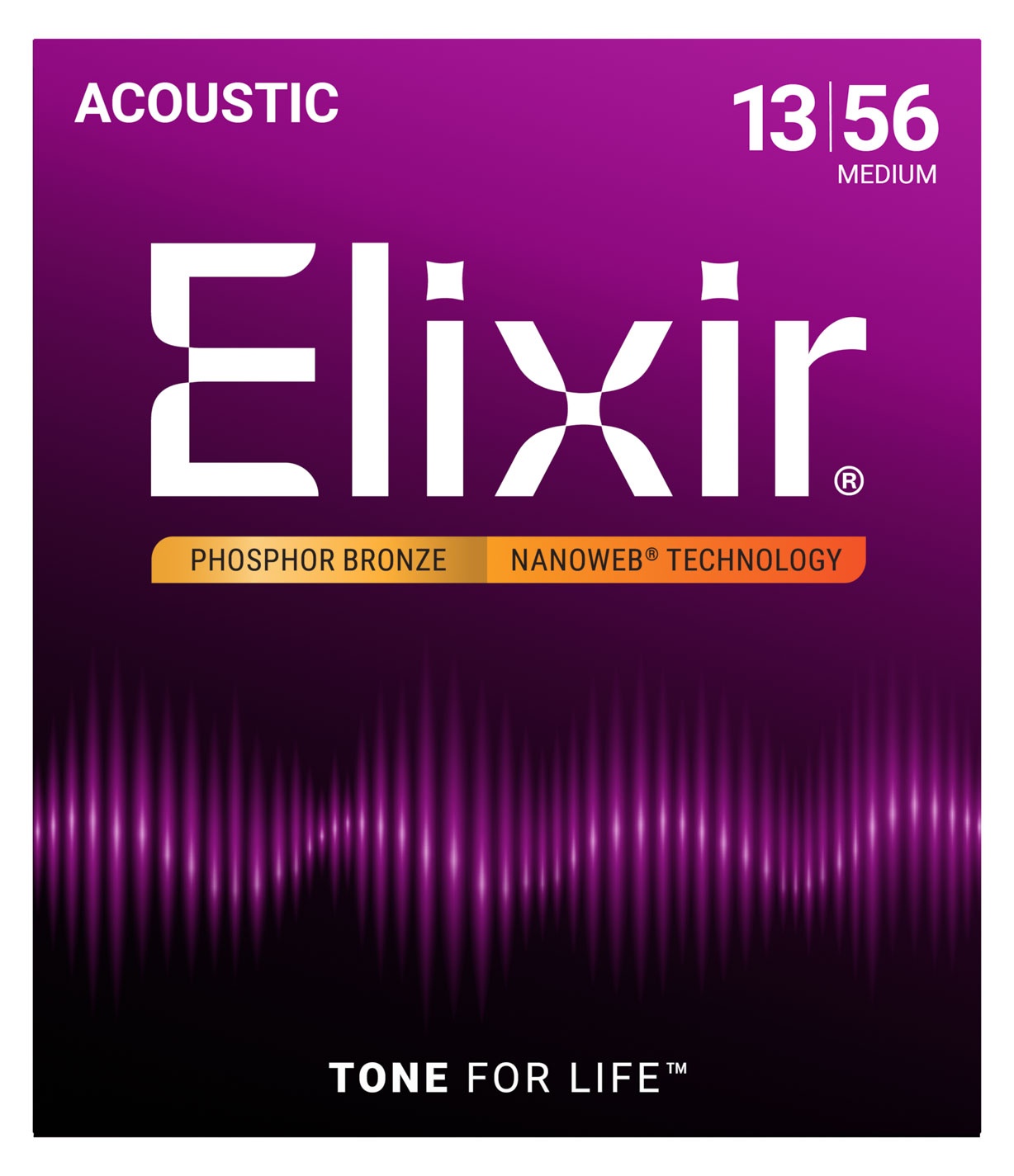 ELIXIR ACOUSTIC NANOWEB PHOSPHOR BRONZE 13-56 CEL 16102