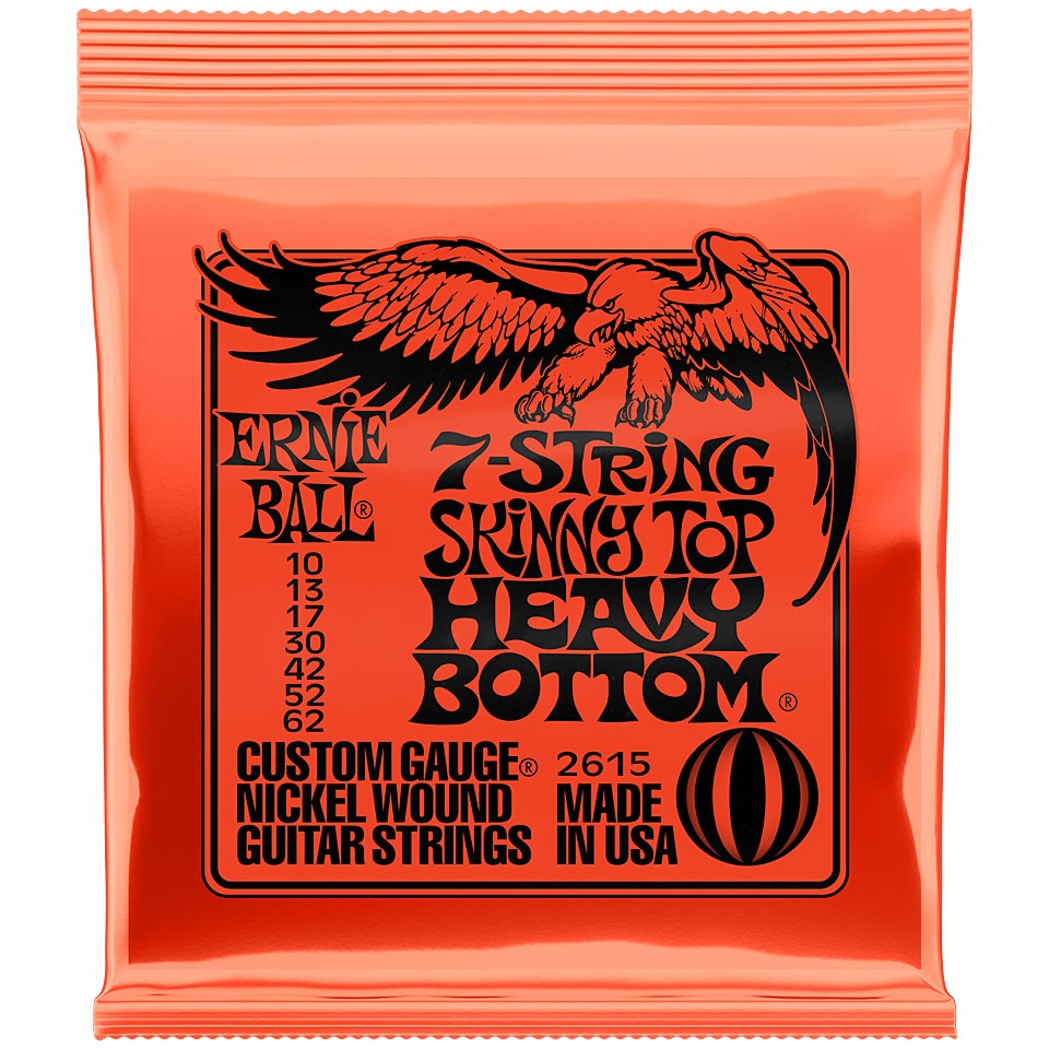 ERNIE BALL 7-STRING SKINNY TOP HEAVY BOTTOM 10-62