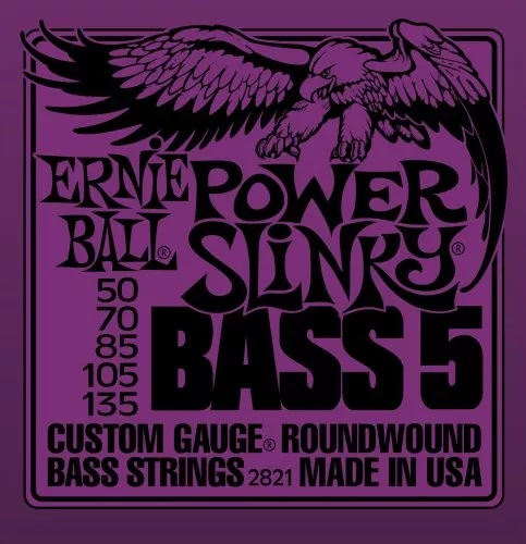 Ernie Ball Power Slinky 5 cordes (50‑135) 28217