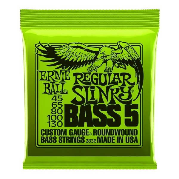 Ernie Ball Regular Slinky 5 cordes (45-130) 2836