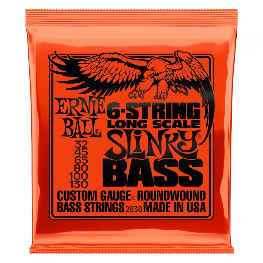 Ernie Ball Slinky 32-130 (long scale) 6 cordes 2838