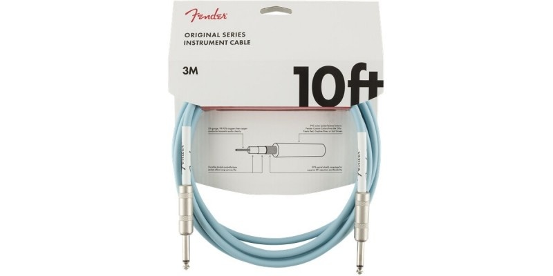 FENDER ORIGINAL CABLE 10FT 3M DAPHNE BLUE