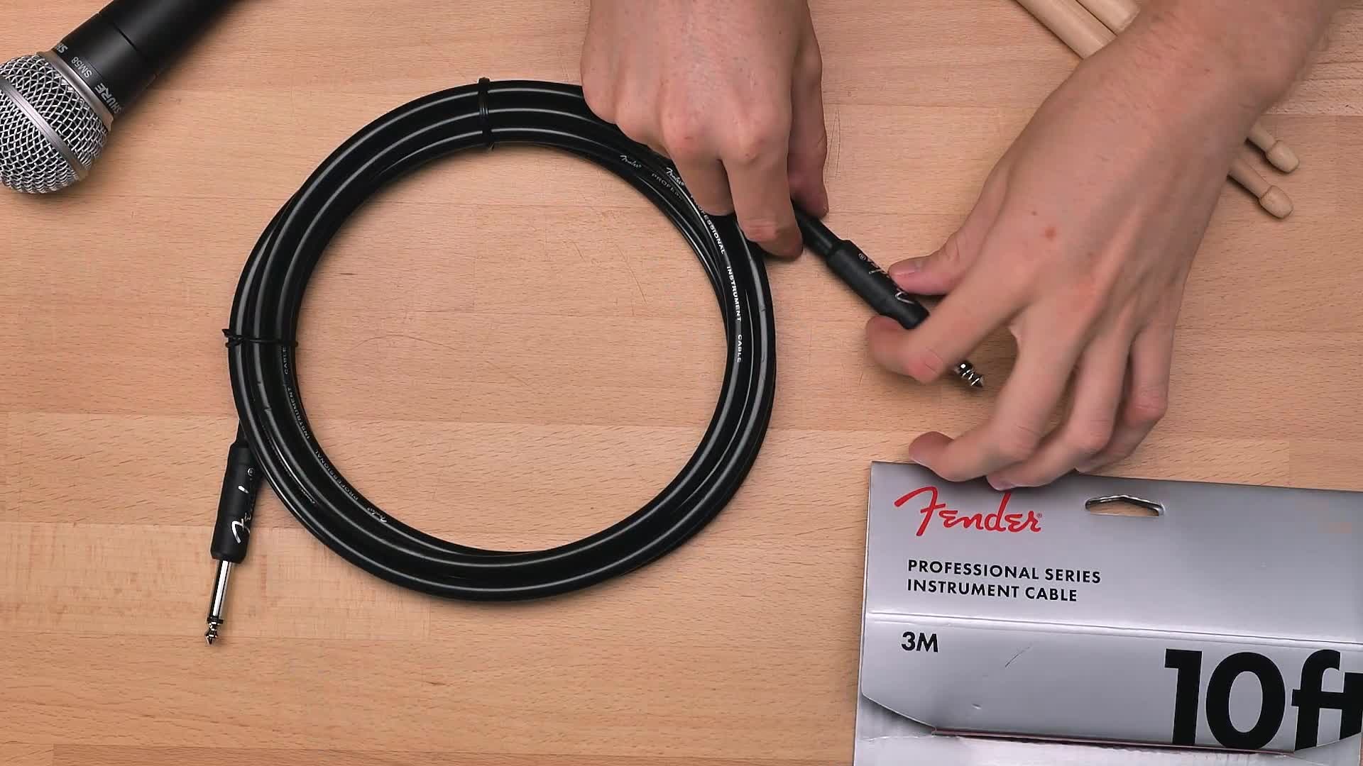 FENDER PRO 10’ INST CABLE BLK 3M