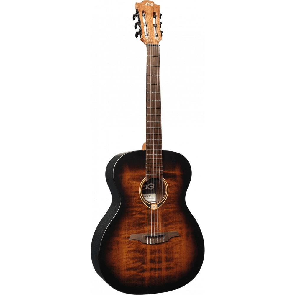 Lâg TN70A‑B&B Tramontane Folk Nylon Auditorium Black & Brown