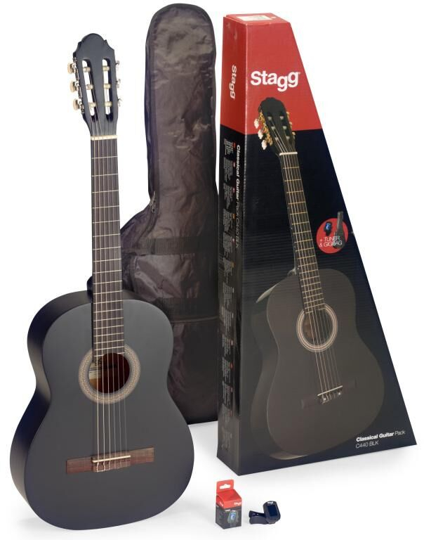 STAGG C440 M BLK Pack guitare classique 4/4 