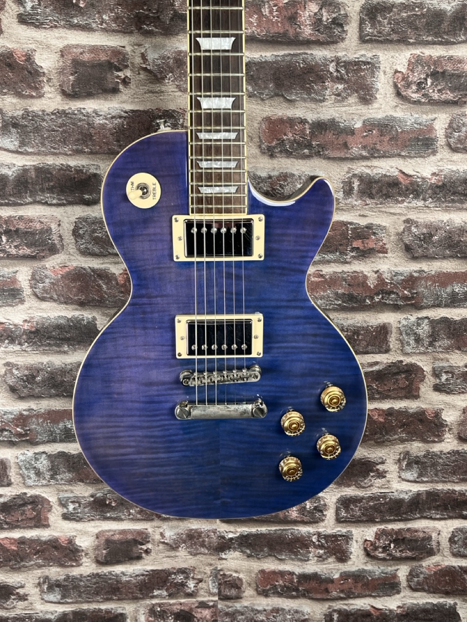 Epiphone Les Paul 1960 Tribute Plus Trans Blue Limited Edition OCCASION
