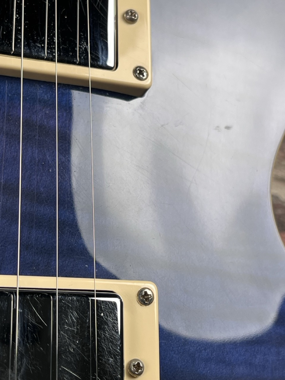 Epiphone Les Paul 1960 Tribute Plus Trans Blue Limited Edition OCCASION