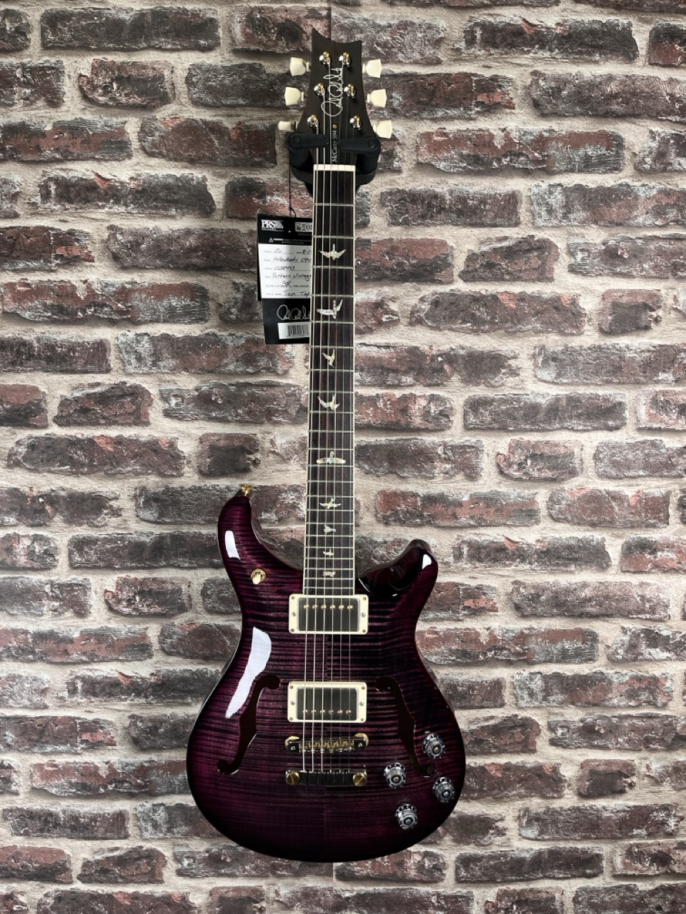 PRS McCarty 594 Hollowbody II 10 Top Purple Iris Wrap Burst Custom Color