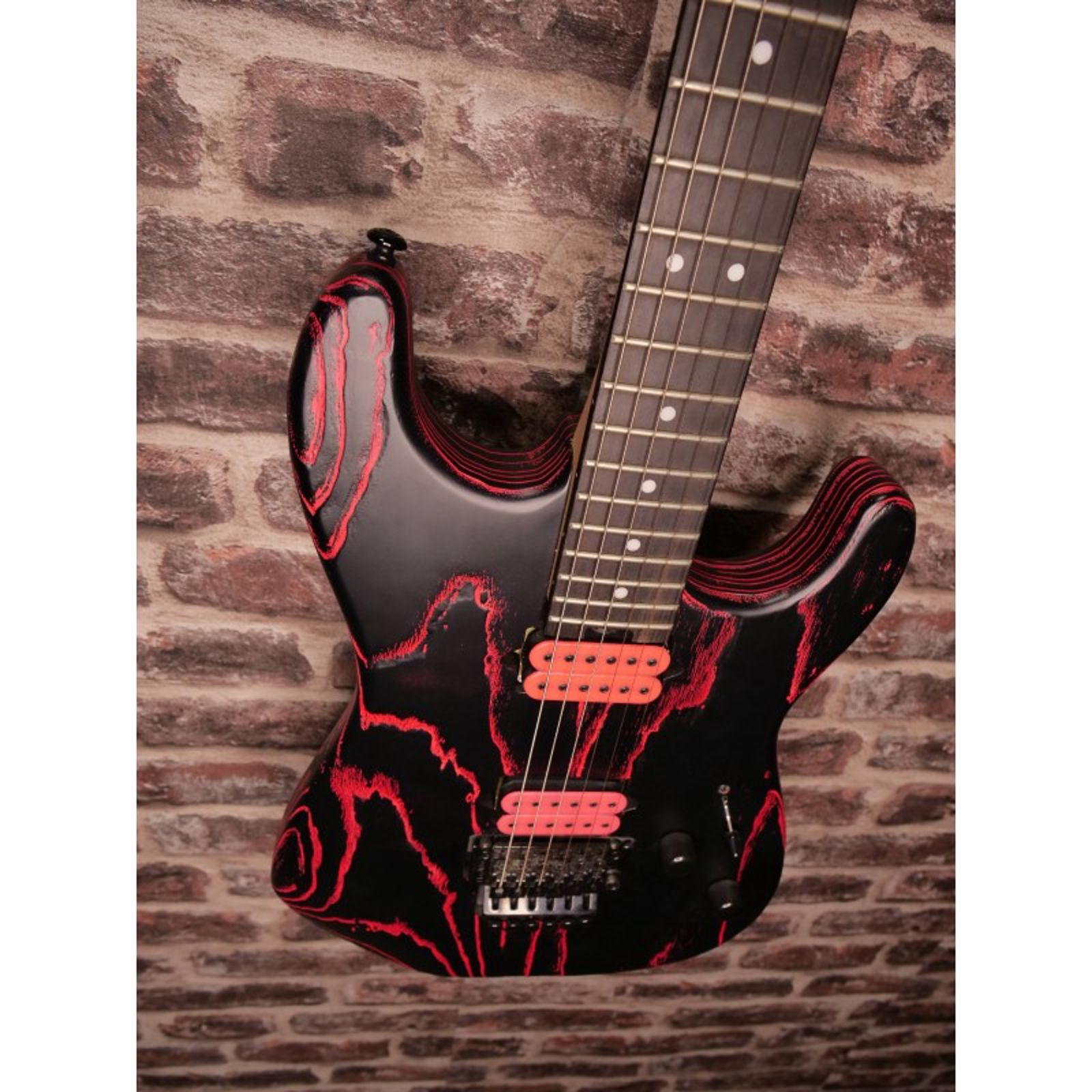 Charvel Pro‑Mod San Dimas Style 1 HH FR E Ash (Neon Pink Ash)