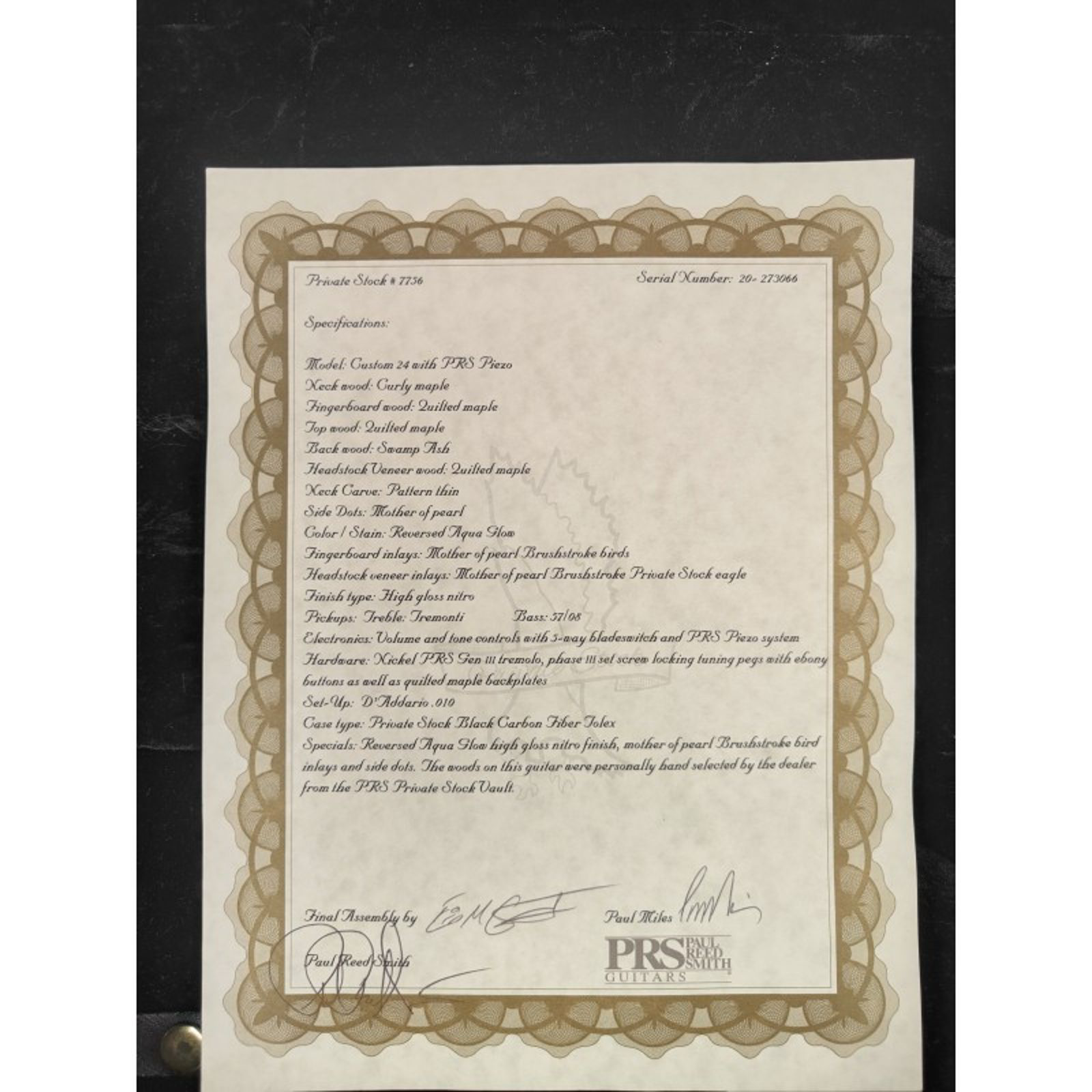 PRS Private stock 7756 OCCASION