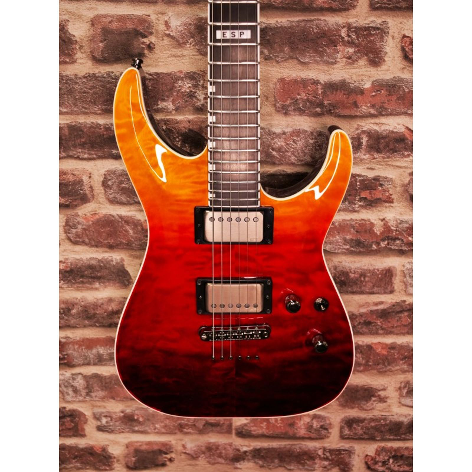 ESP E‑II Horizon NT‑II Tiger Eye Amber Fade