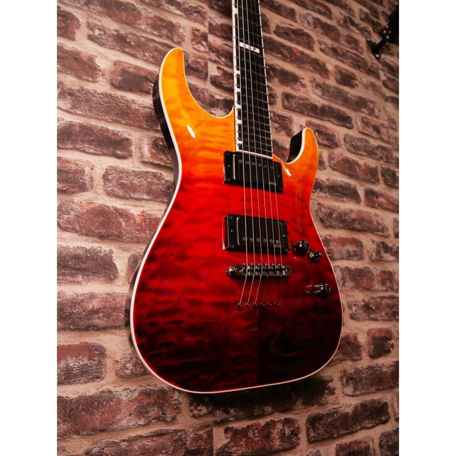 ESP E‑II Horizon NT‑II Tiger Eye Amber Fade