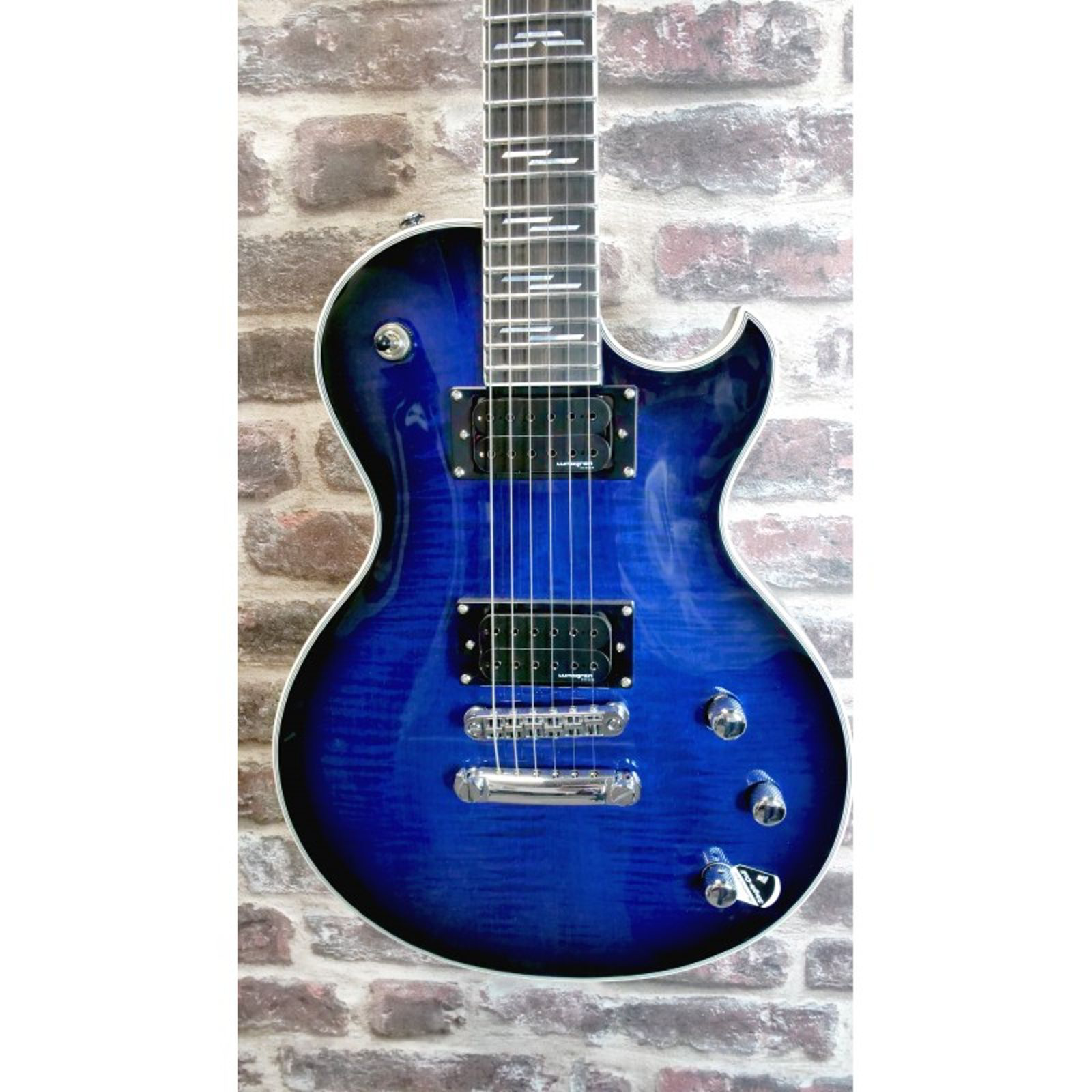 Schecter Solo‑II Supreme (See‑Thru Blue Burst)