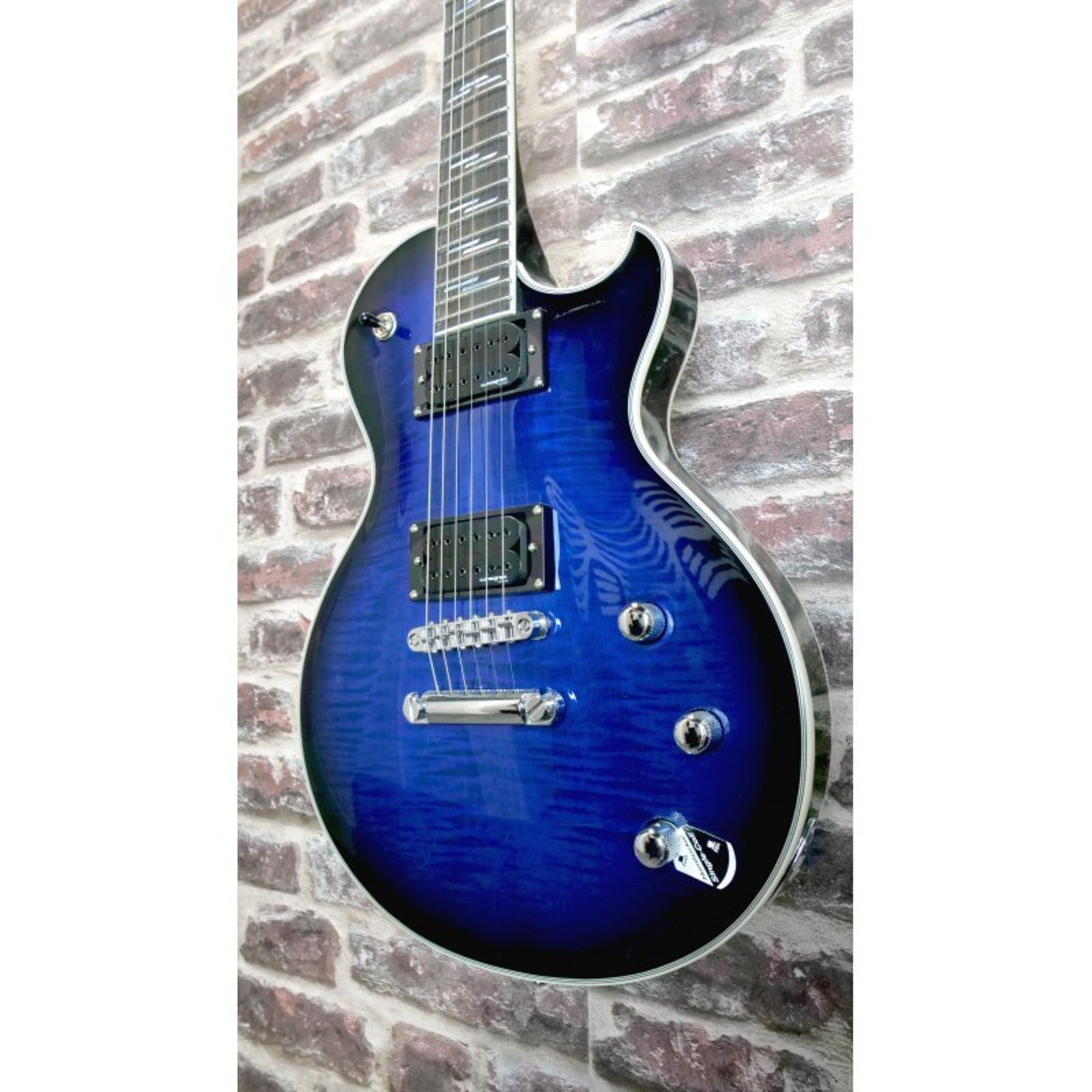 Schecter Solo‑II Supreme (See‑Thru Blue Burst)
