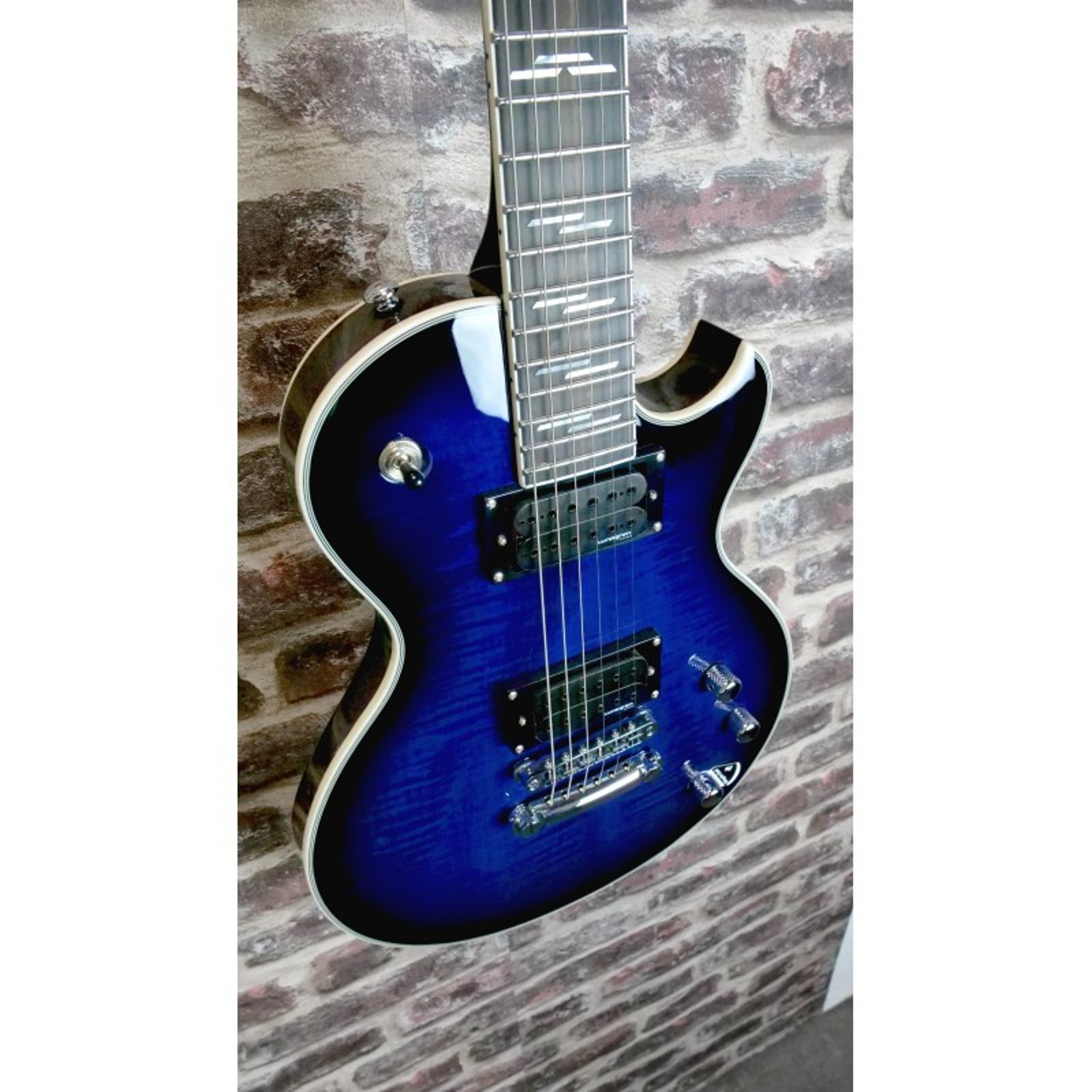 Schecter Solo‑II Supreme (See‑Thru Blue Burst)