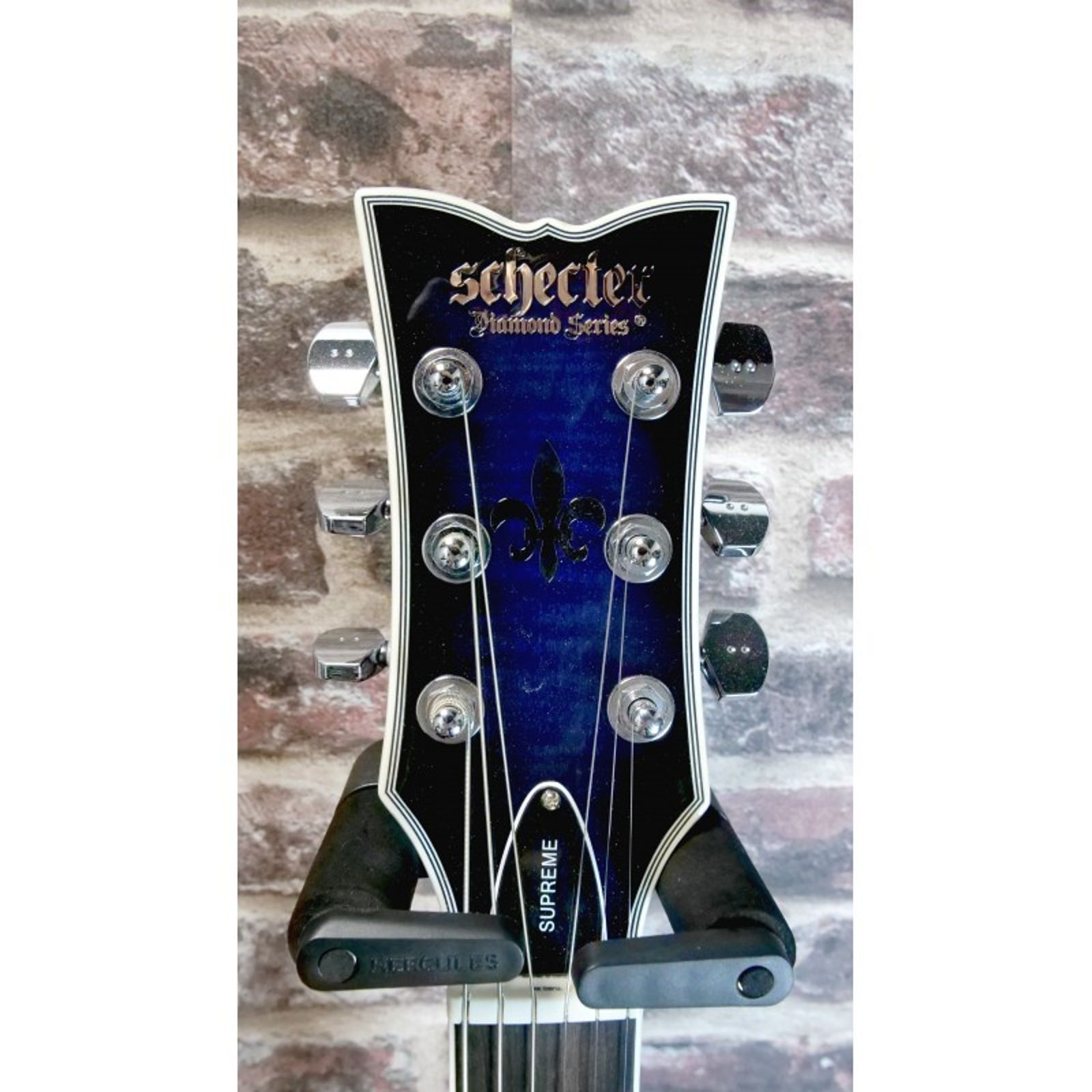 Schecter Solo‑II Supreme (See‑Thru Blue Burst)