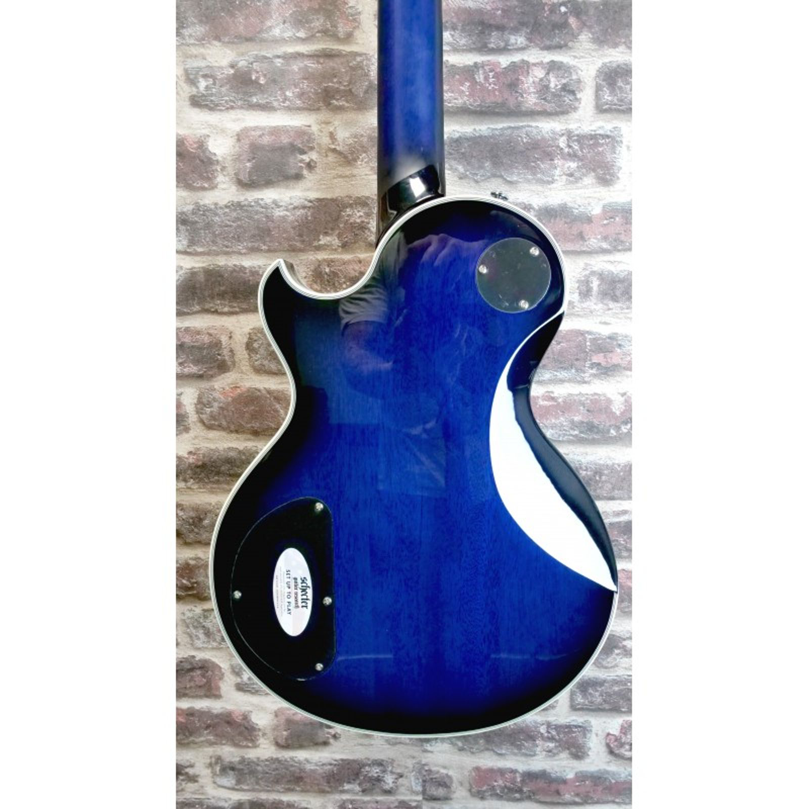 Schecter Solo‑II Supreme (See‑Thru Blue Burst)