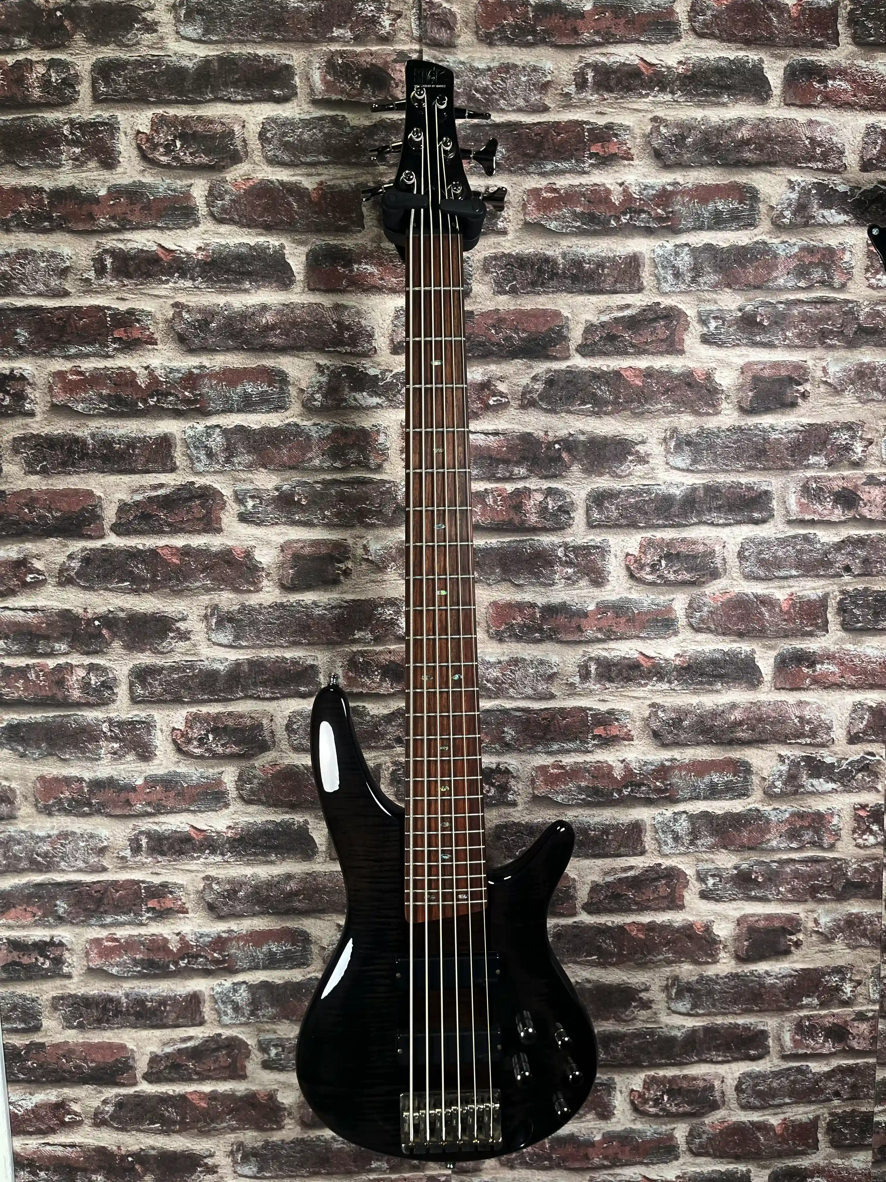 Ibanez SR 706 transparent black Korean OCCASION