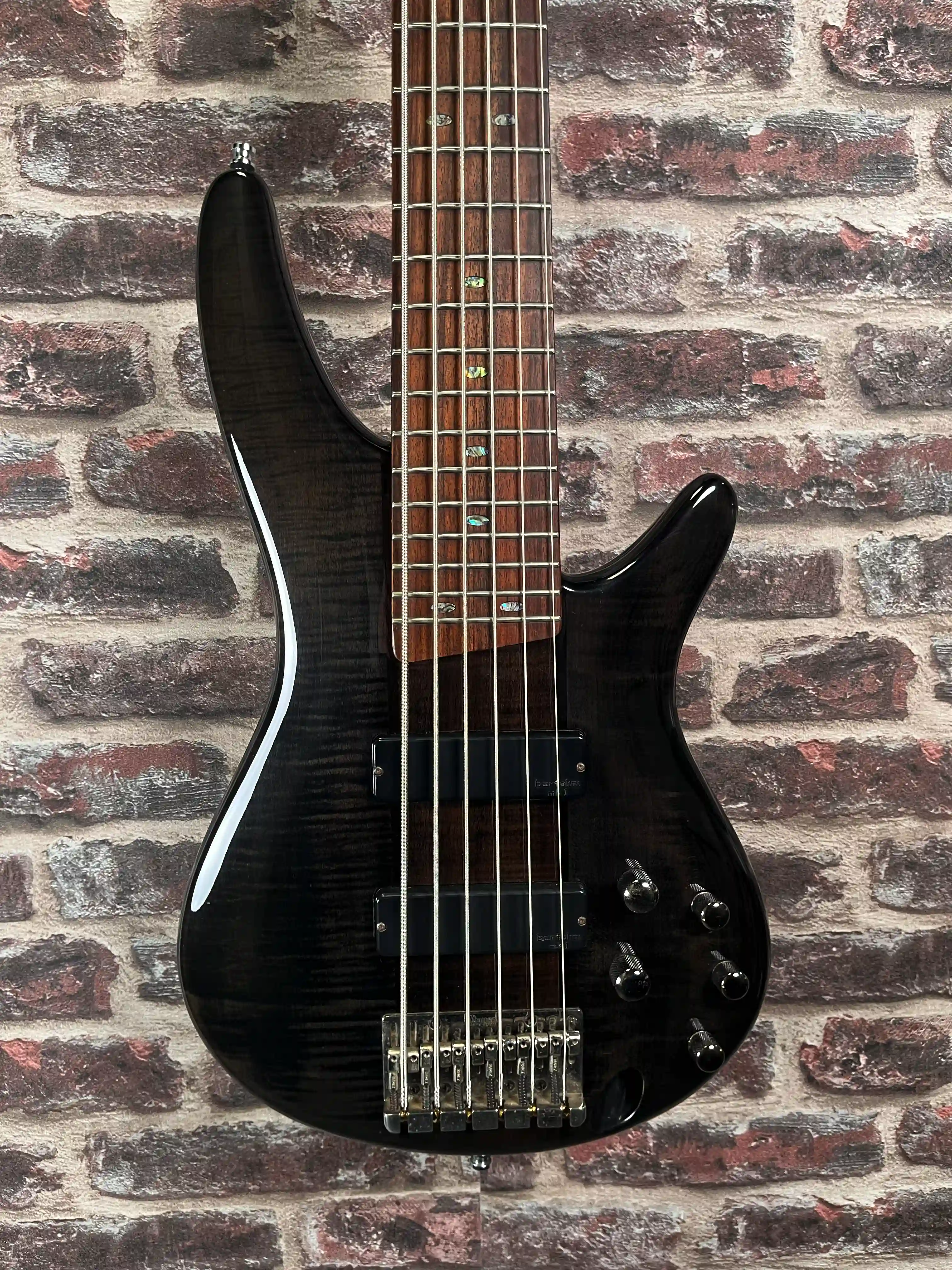 Ibanez SR 706 transparent black Korean OCCASION