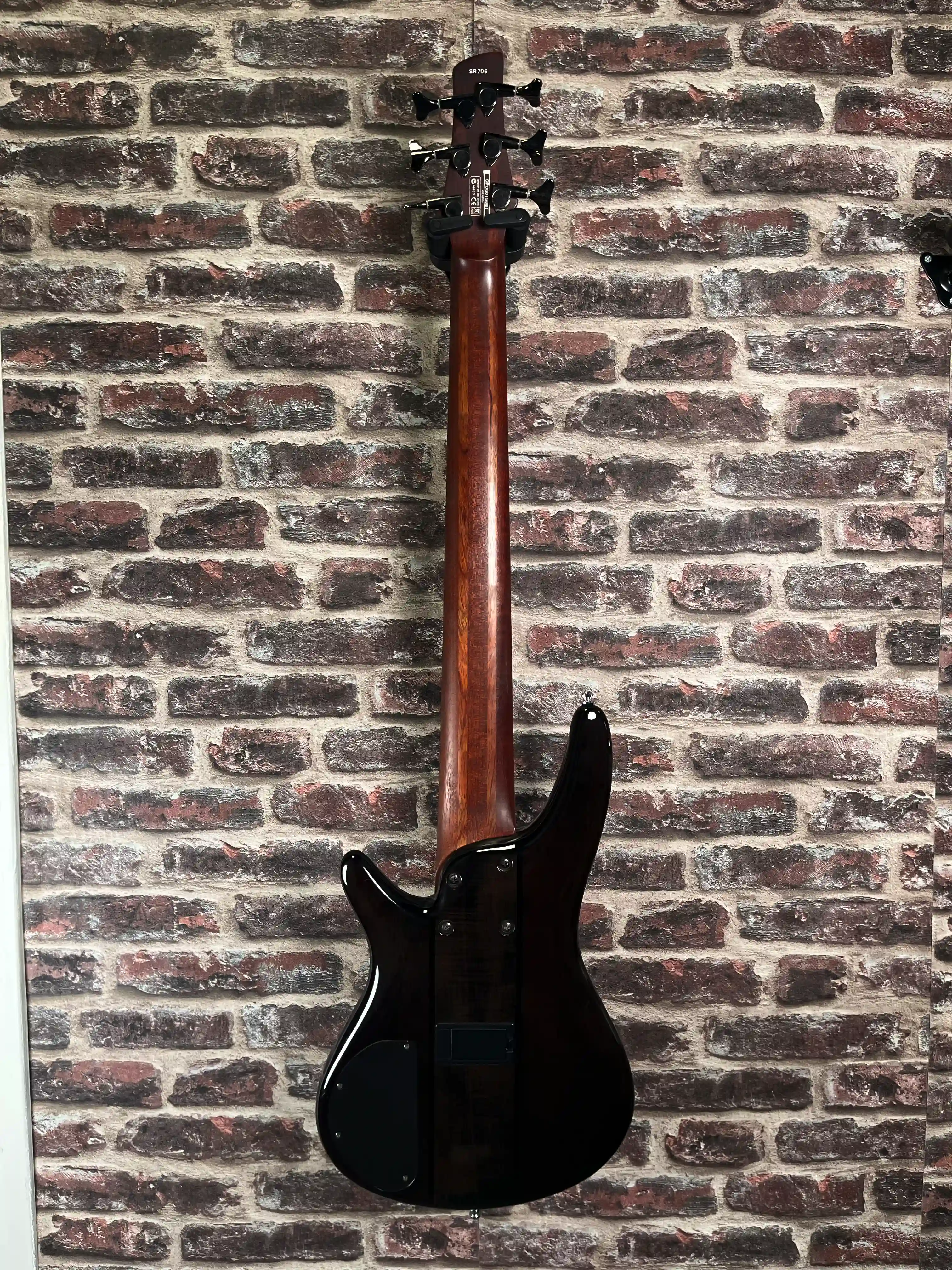 Ibanez SR 706 transparent black Korean OCCASION