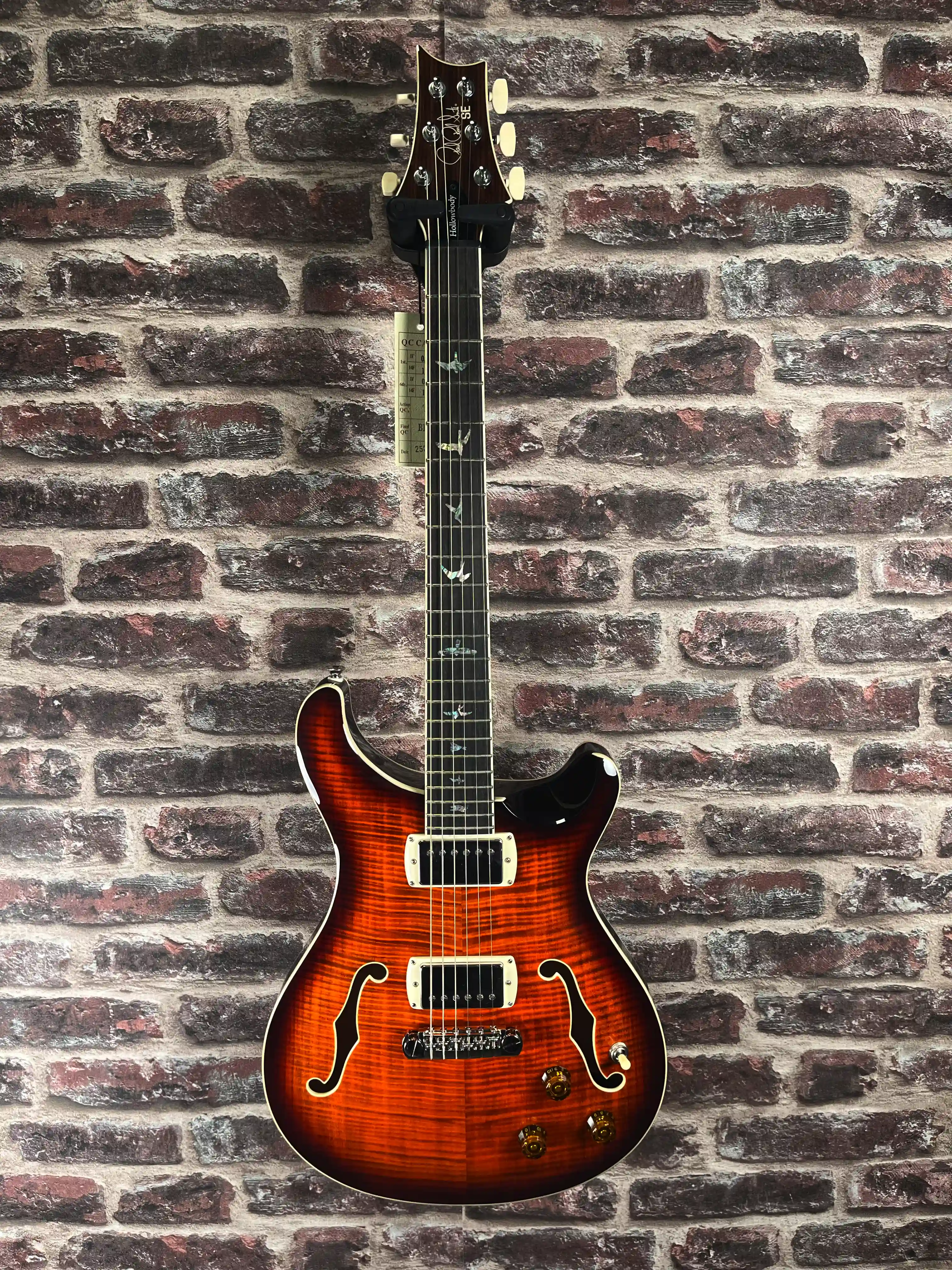 PRS SE Hollowbody II Piezo Orange Tiger Smokeburst 