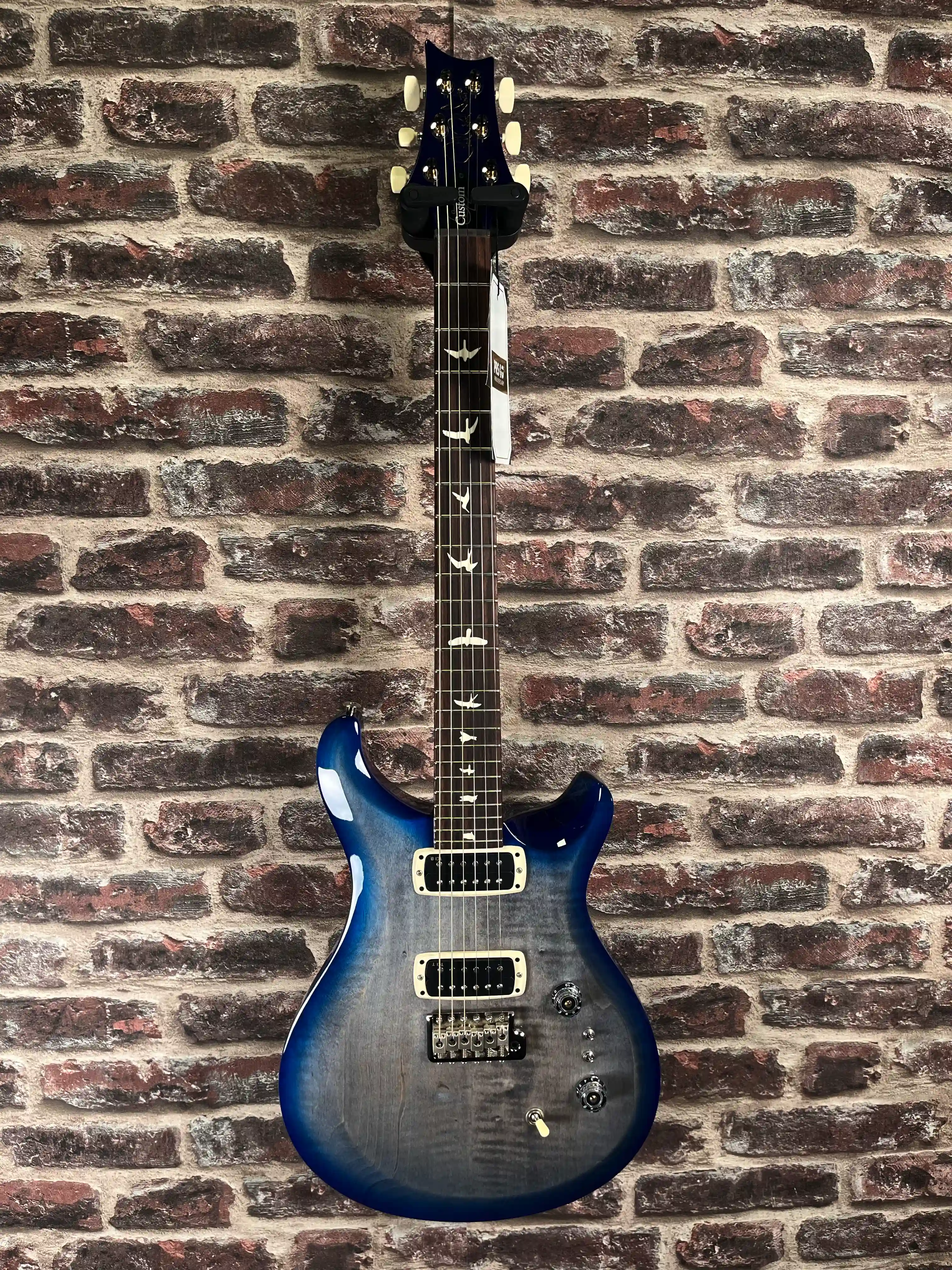 PRS S2 Custom 24‑08 Faded Gray Black Blue Burst