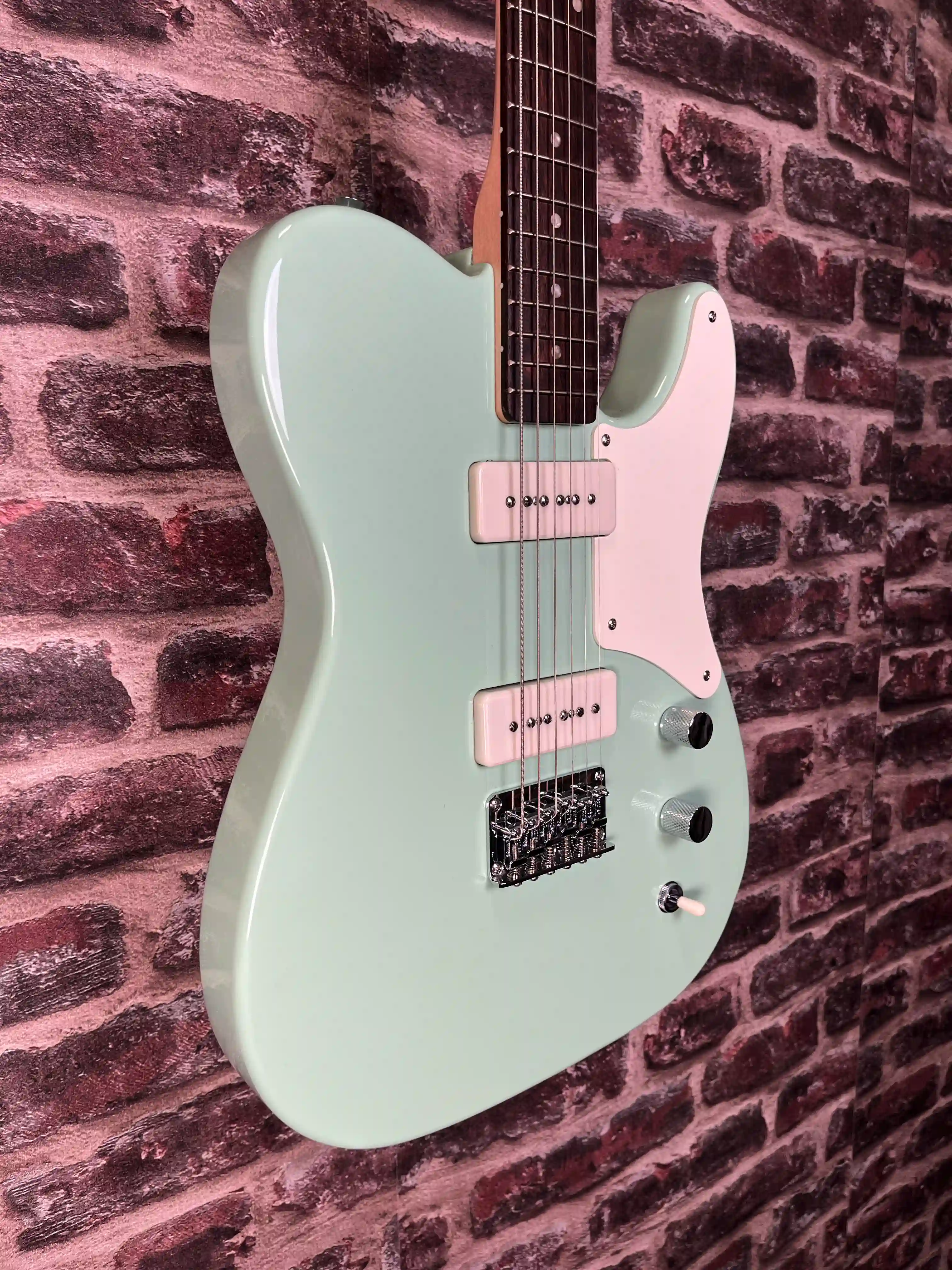 Squier Paranormal Telecaster Baritone Cabronita Surf Green OCCASION
