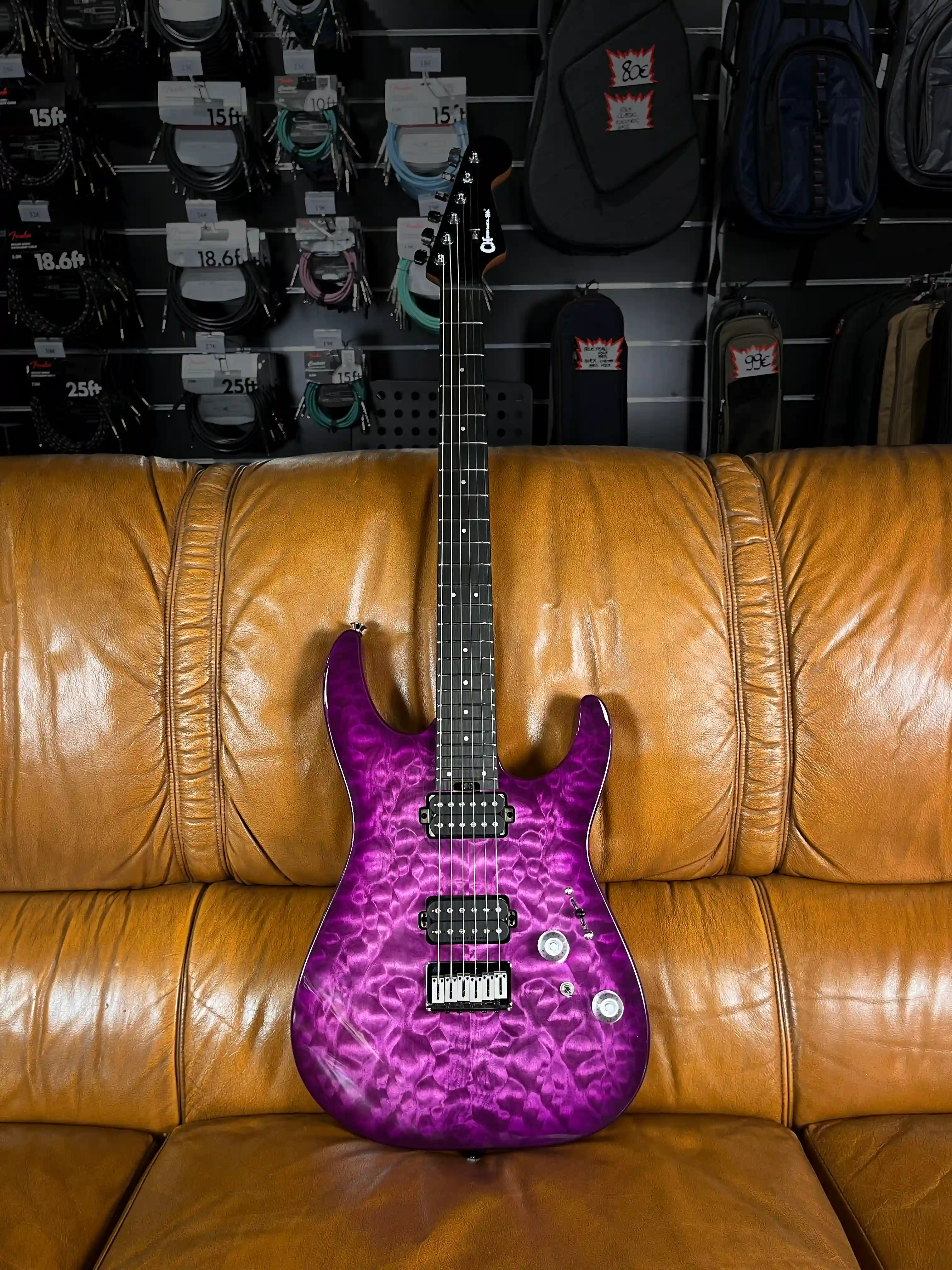 Charvel Pro-Mod Plus DK24 HH HT EB QM Violet Radiance