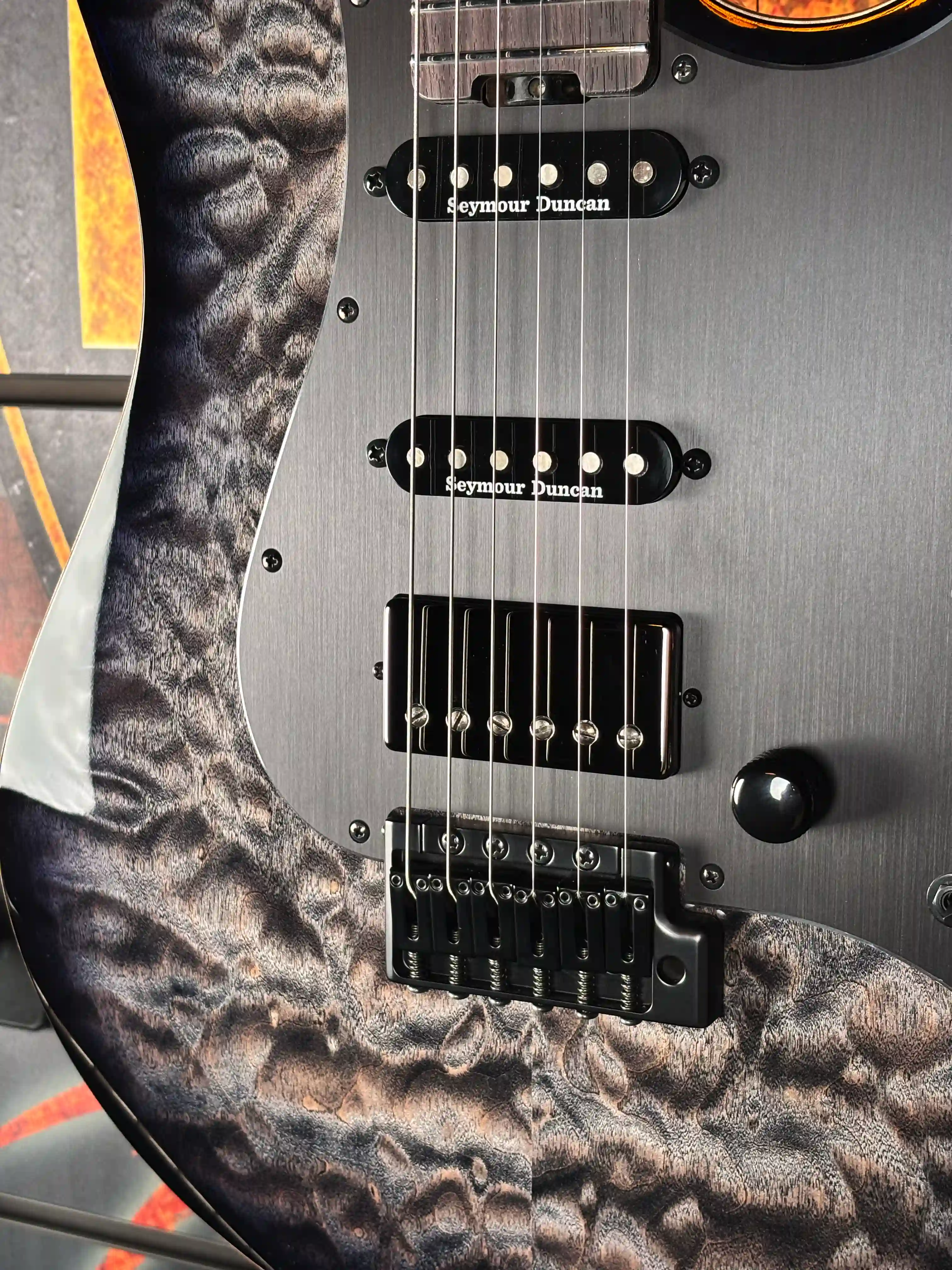 ESP Snapper CTM/QM 20th Anniversary See Thru Black Sunburst