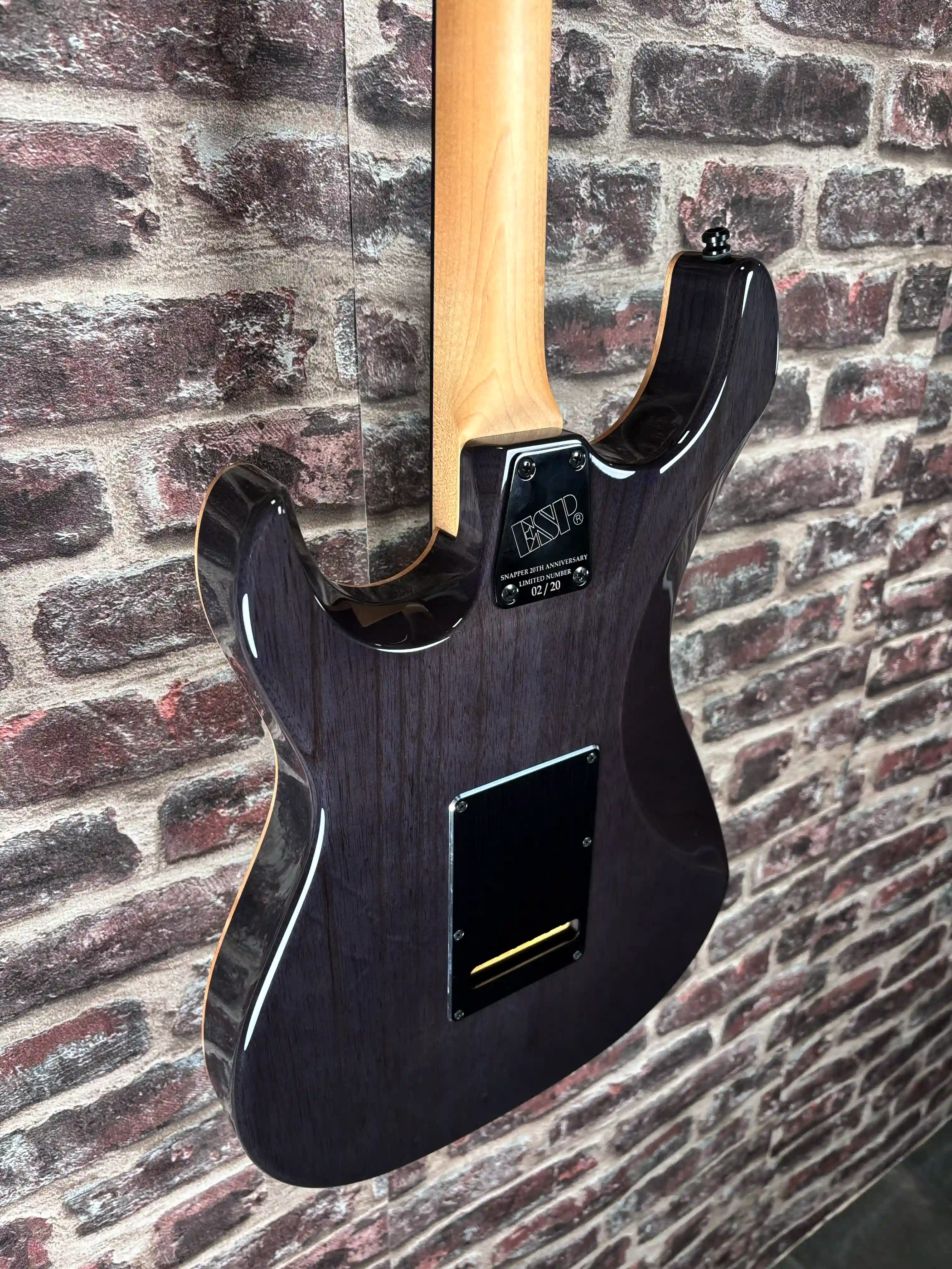 ESP Snapper CTM/QM 20th Anniversary See Thru Black Sunburst