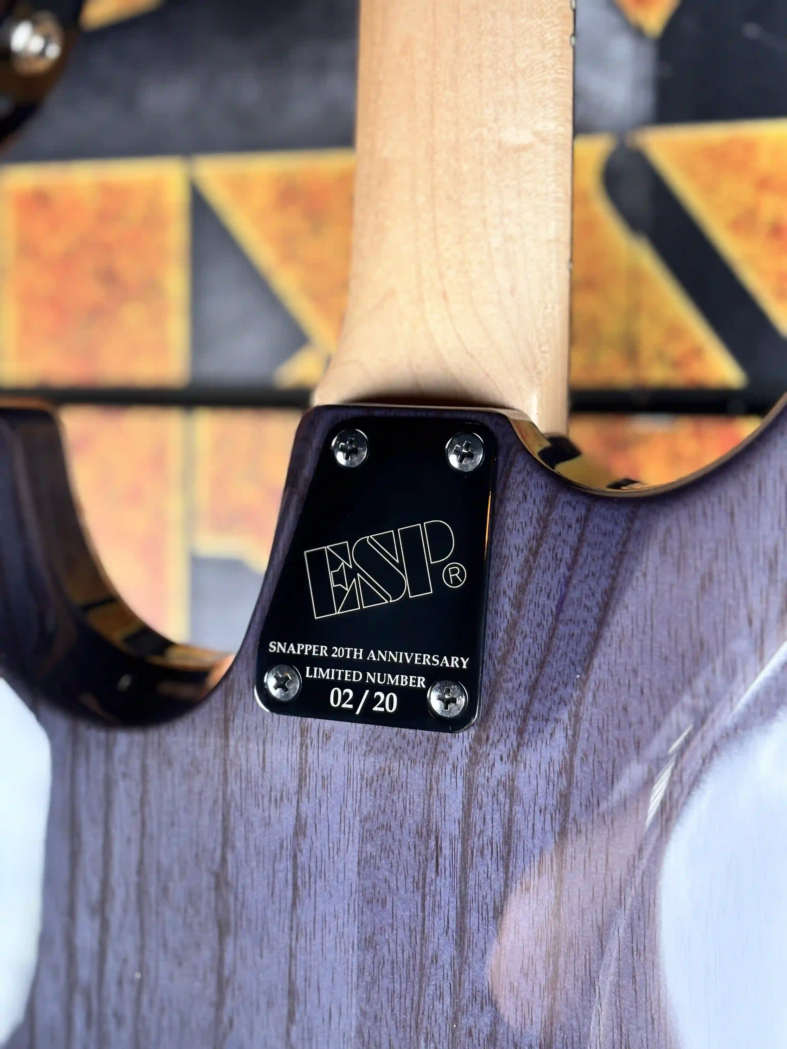 ESP Snapper CTM/QM 20th Anniversary See Thru Black Sunburst