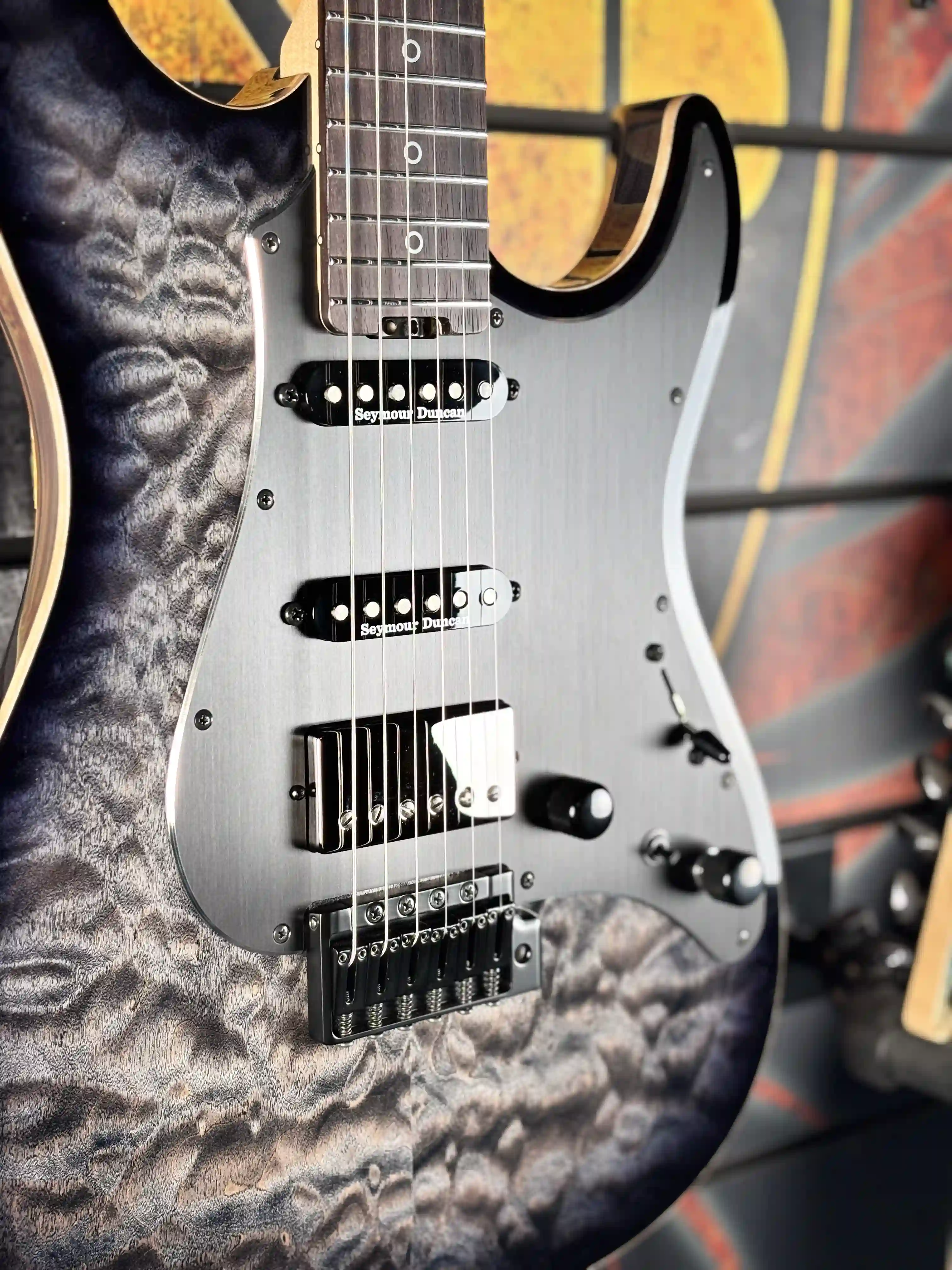 ESP Snapper CTM/QM 20th Anniversary See Thru Black Sunburst