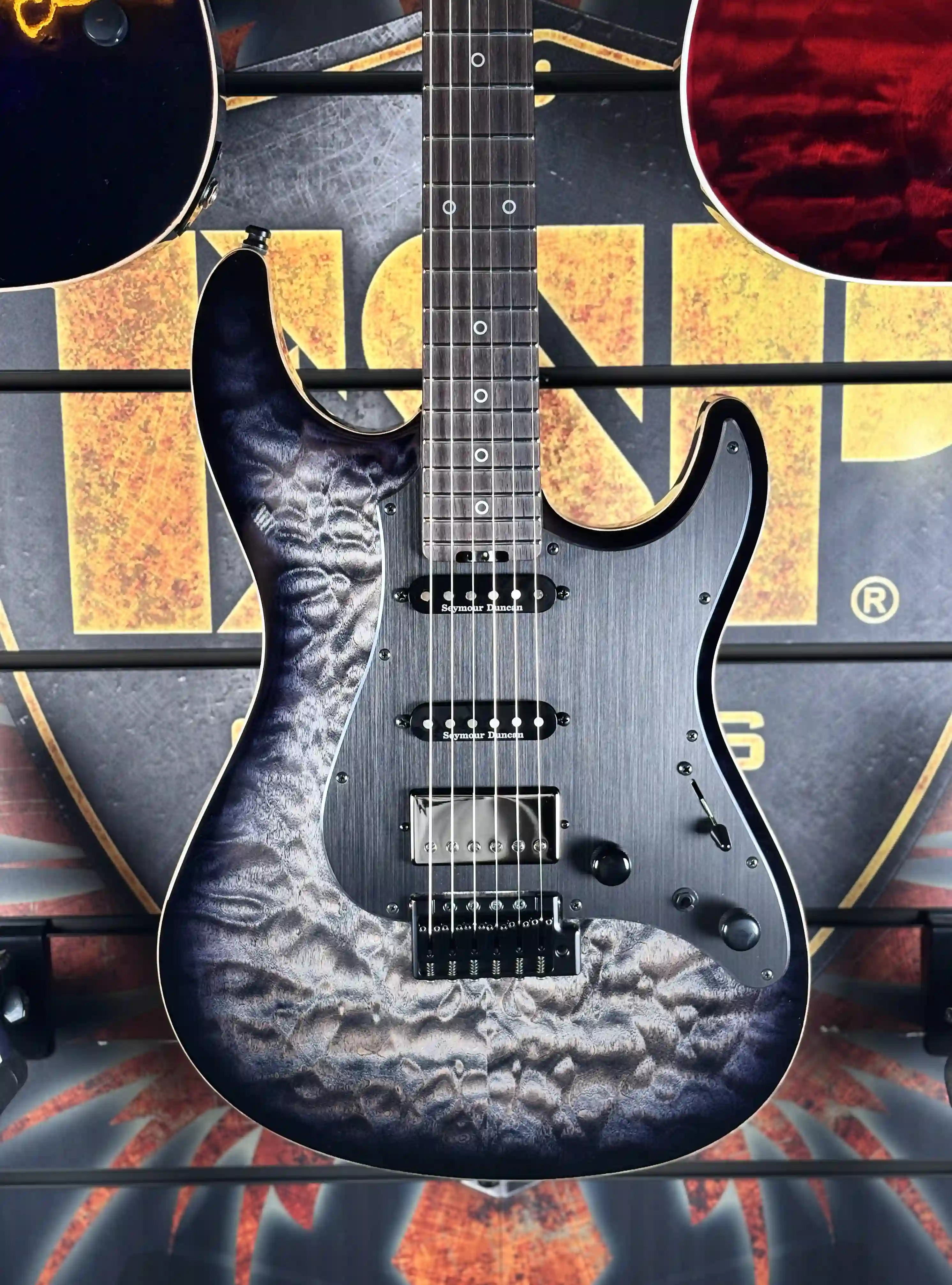 ESP Snapper CTM/QM 20th Anniversary See Thru Black Sunburst