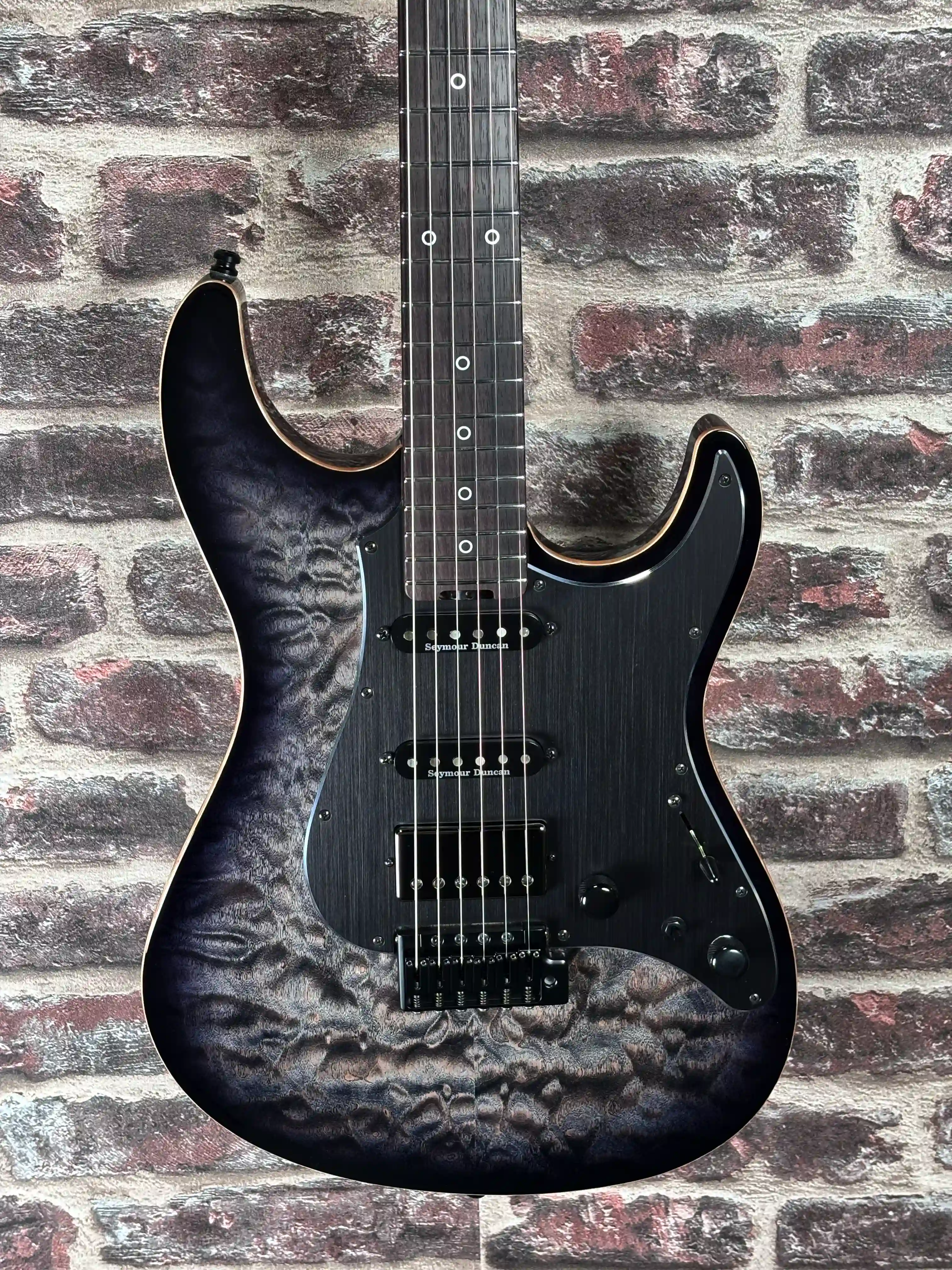 ESP Snapper CTM/QM 20th Anniversary See Thru Black Sunburst