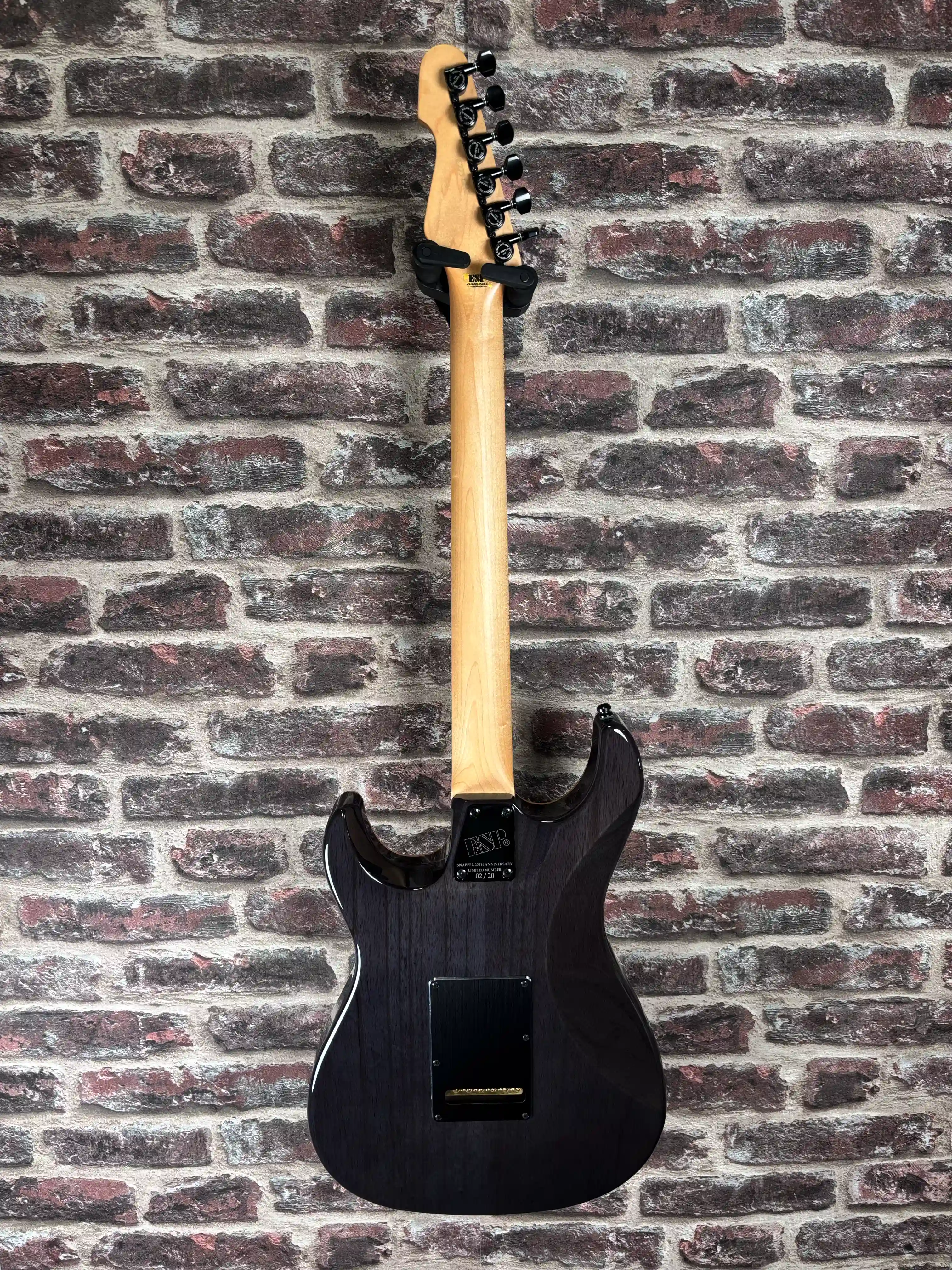 ESP Snapper CTM/QM 20th Anniversary See Thru Black Sunburst