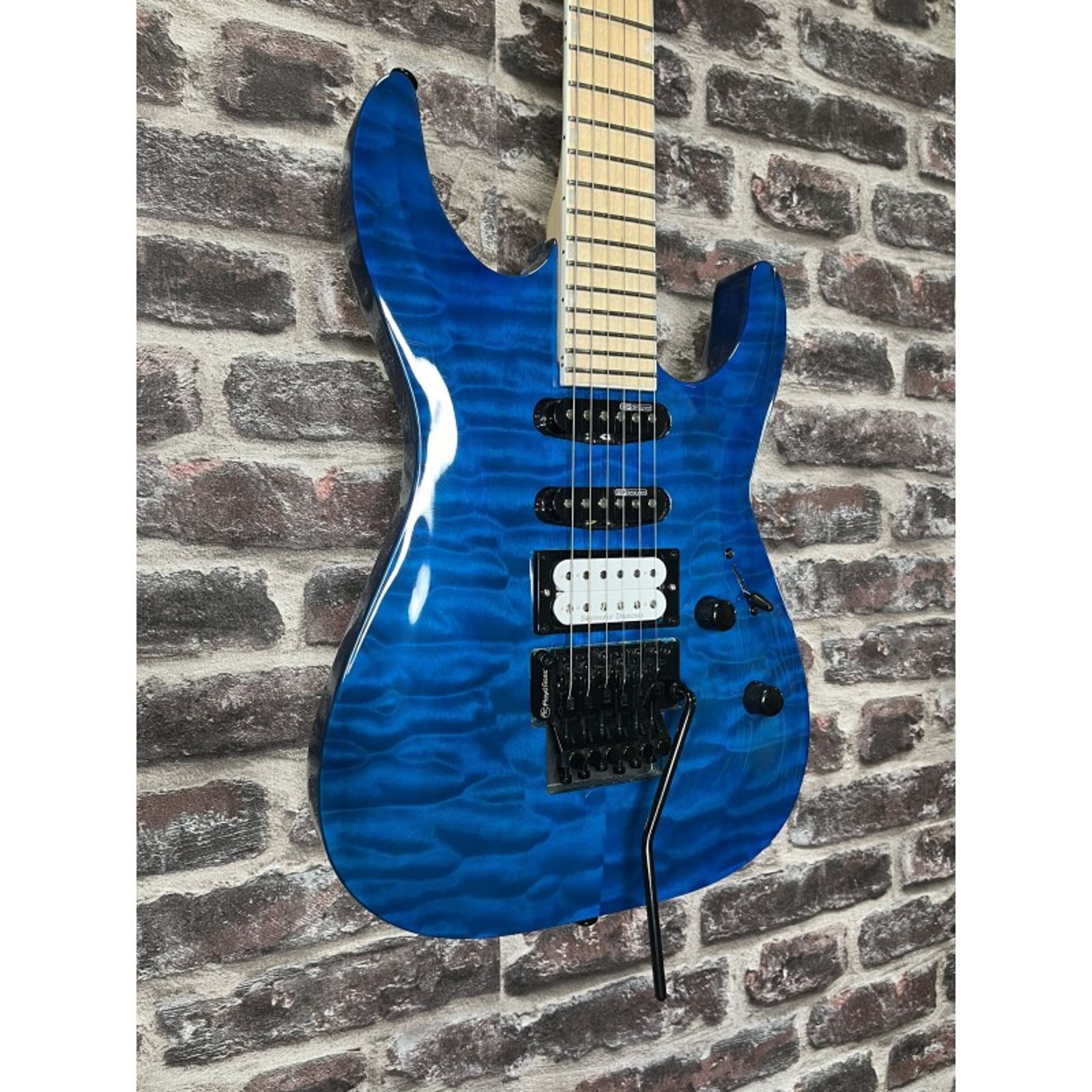 LTD MH‑203QM Trans Blue DiMarzio OCCASION