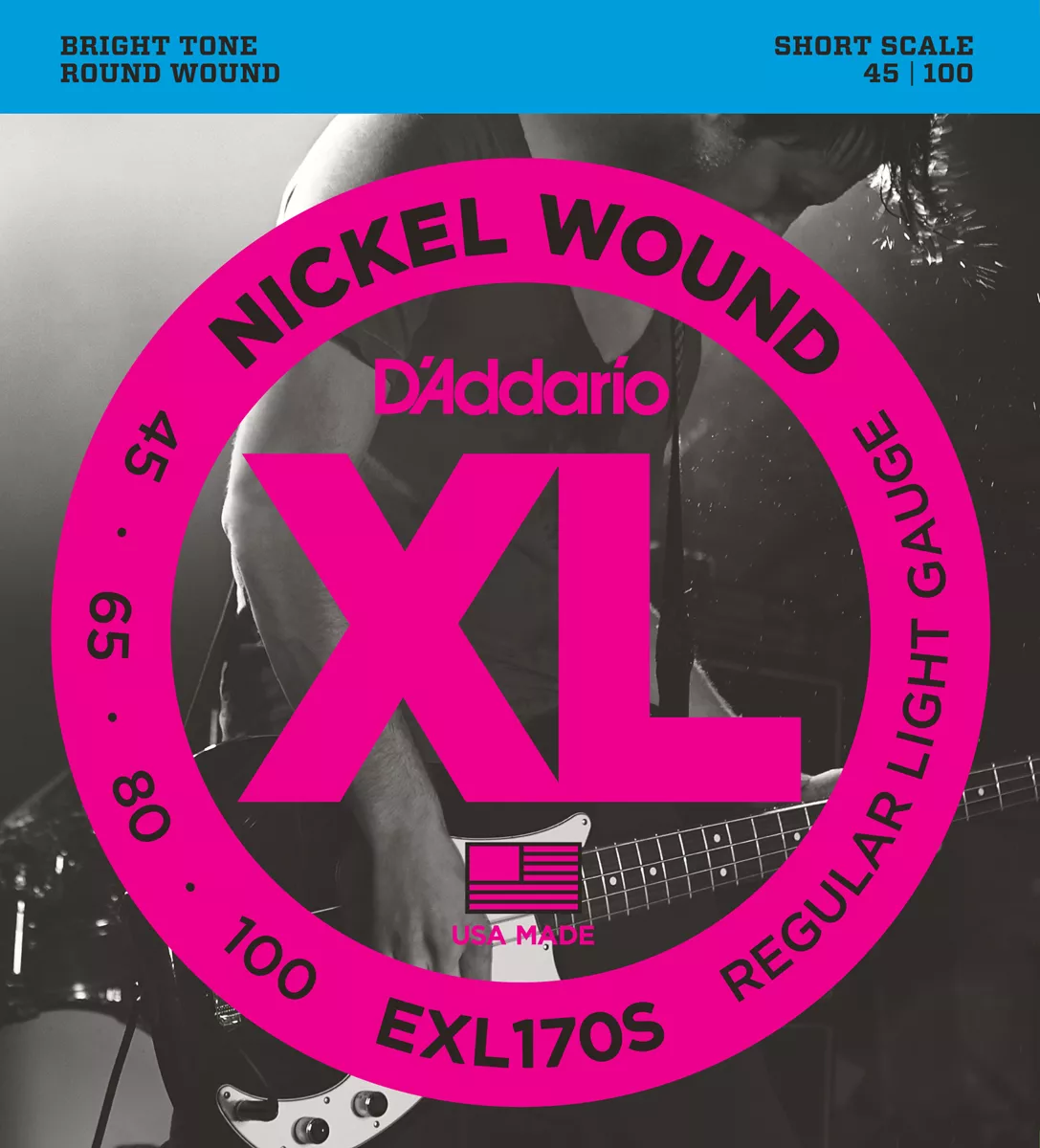 D'Addario EXL170S Cordes (Short Scale)