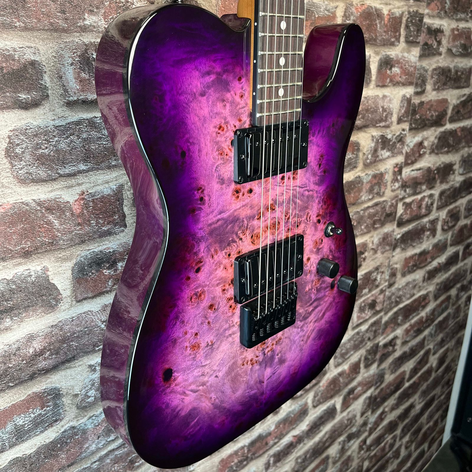 Schecter PT Standard Purple Burst Burl