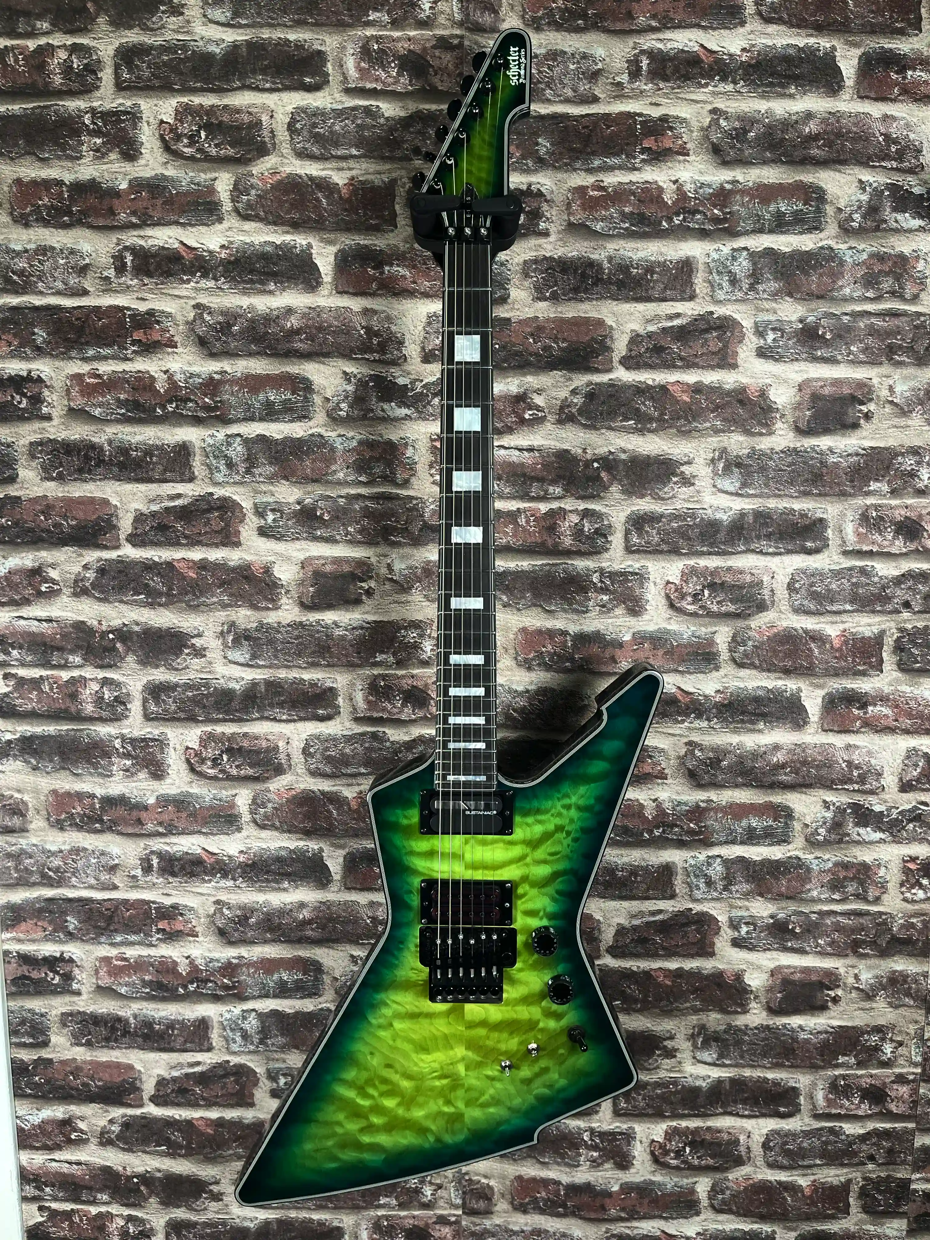 Schecter E‑1 FR S Édition Spéciale Green Burst OCCASION